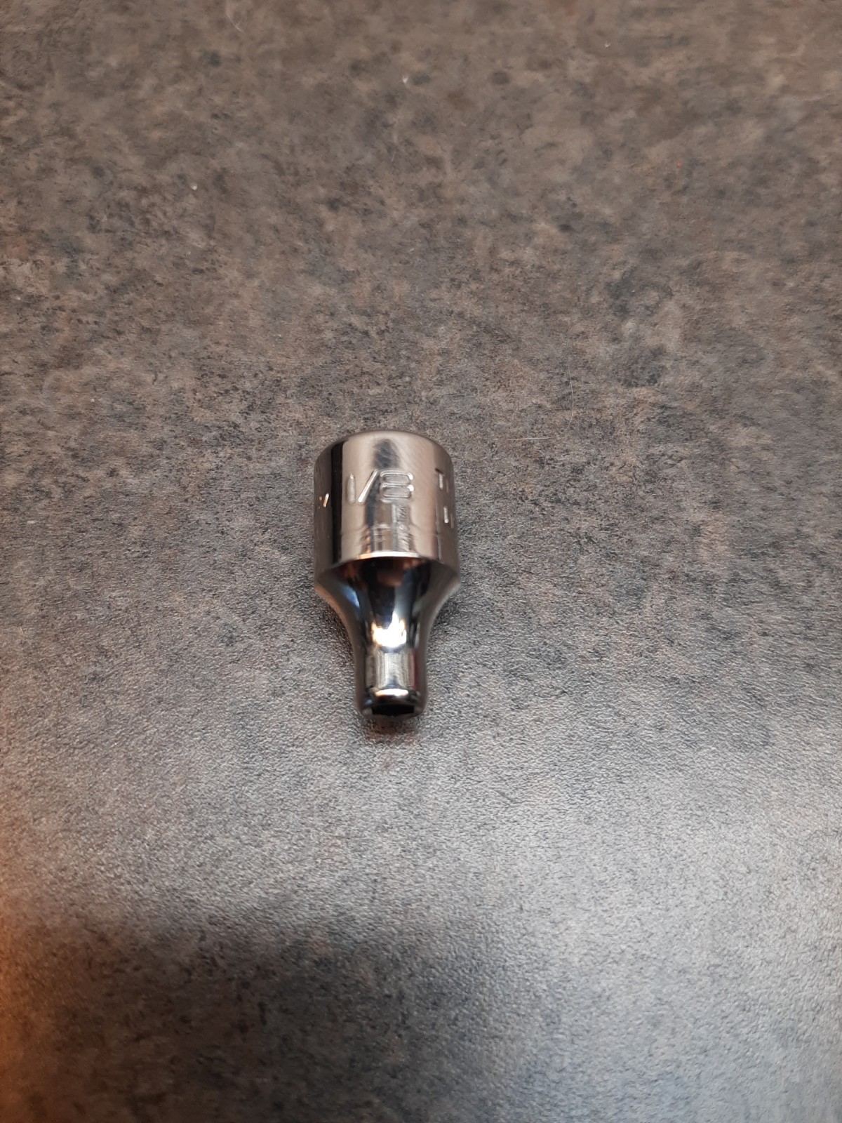 Snap-On tm04 1/8″ 1/4″ drive sae shallow 6 point chrome socket
