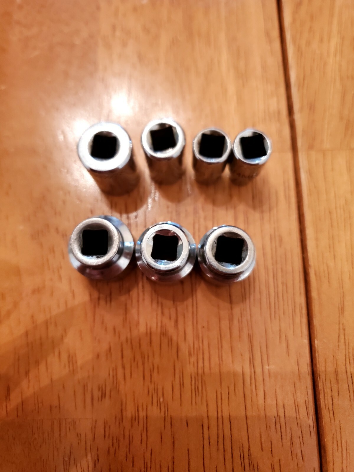 Mac Tools 1/4 Drive 5 6 9 11 12 13 14MM Shallow 6PT Sockets Lot Of 7