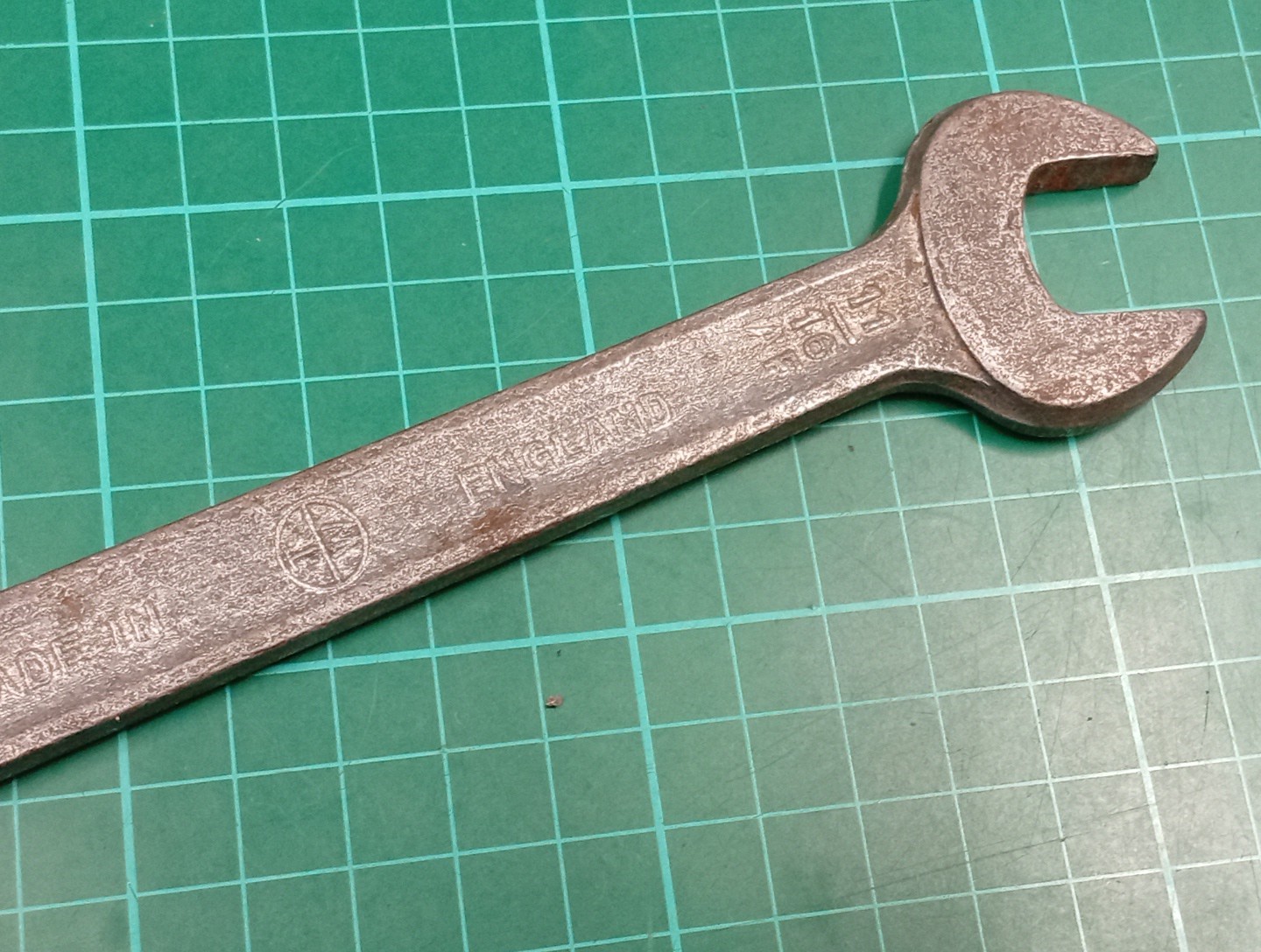 Vintage SUPERSLIM 11/16″ x 3/4″ AF, Open Ended Spanner, Made In England