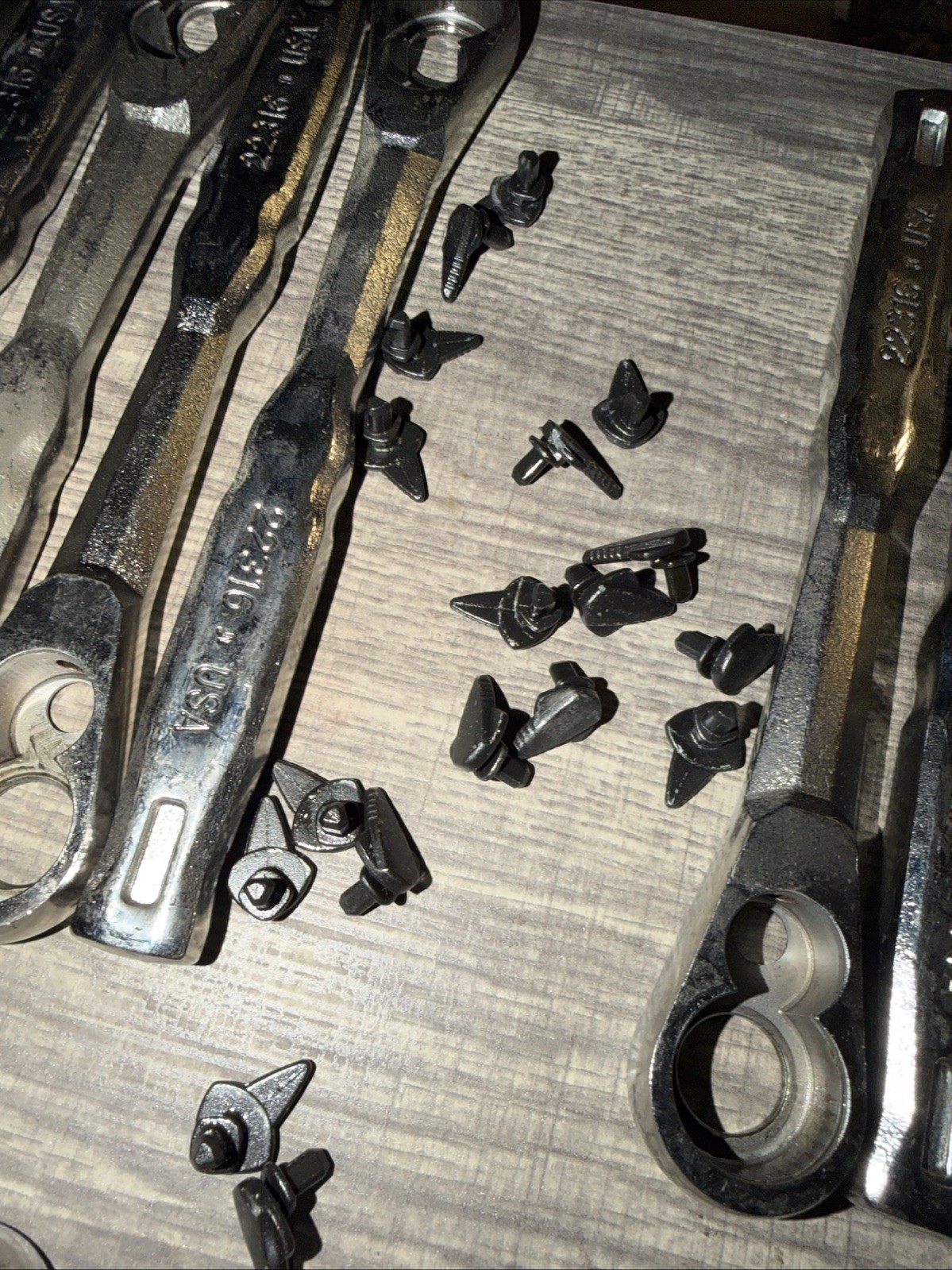 (20) Kobalt Tools USA 3/8” Drive Ratchet Forgings Only And Lever No Guts 22316