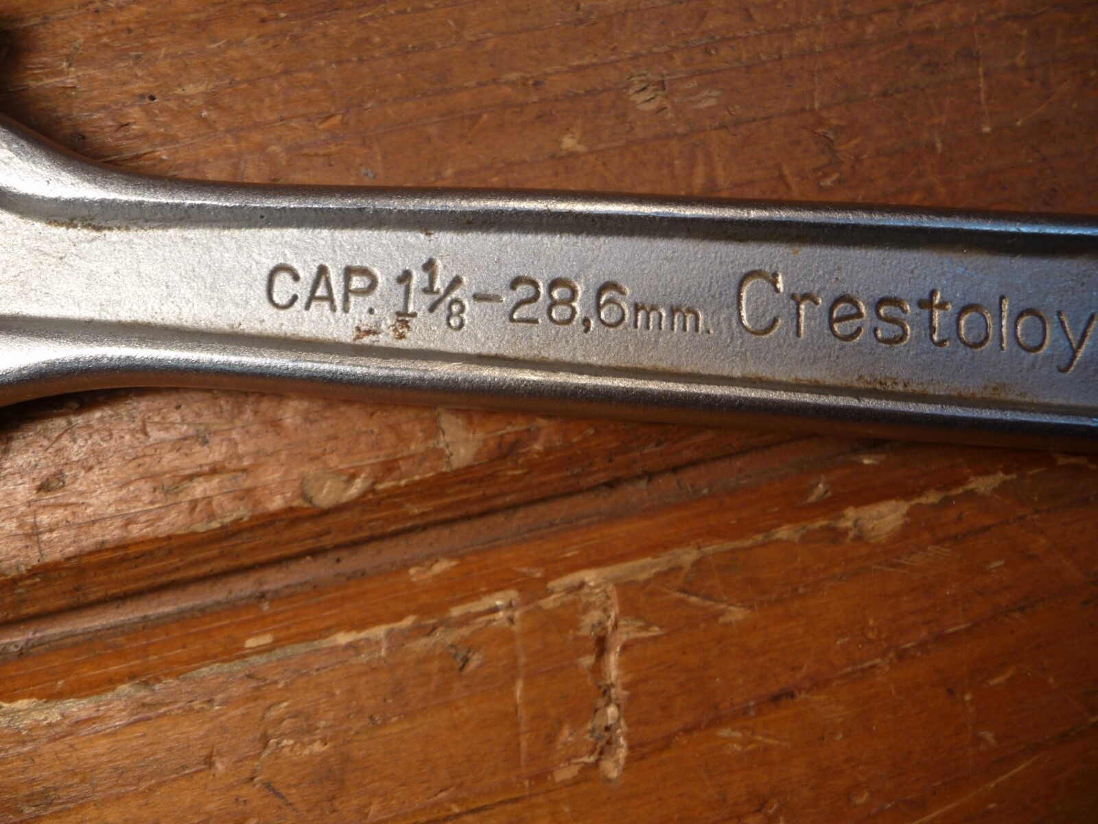 2 Vintage Adjustable Wrenches 10″ Crescent Wrench Crestoloy USA TRU-GRIP Taiwan
