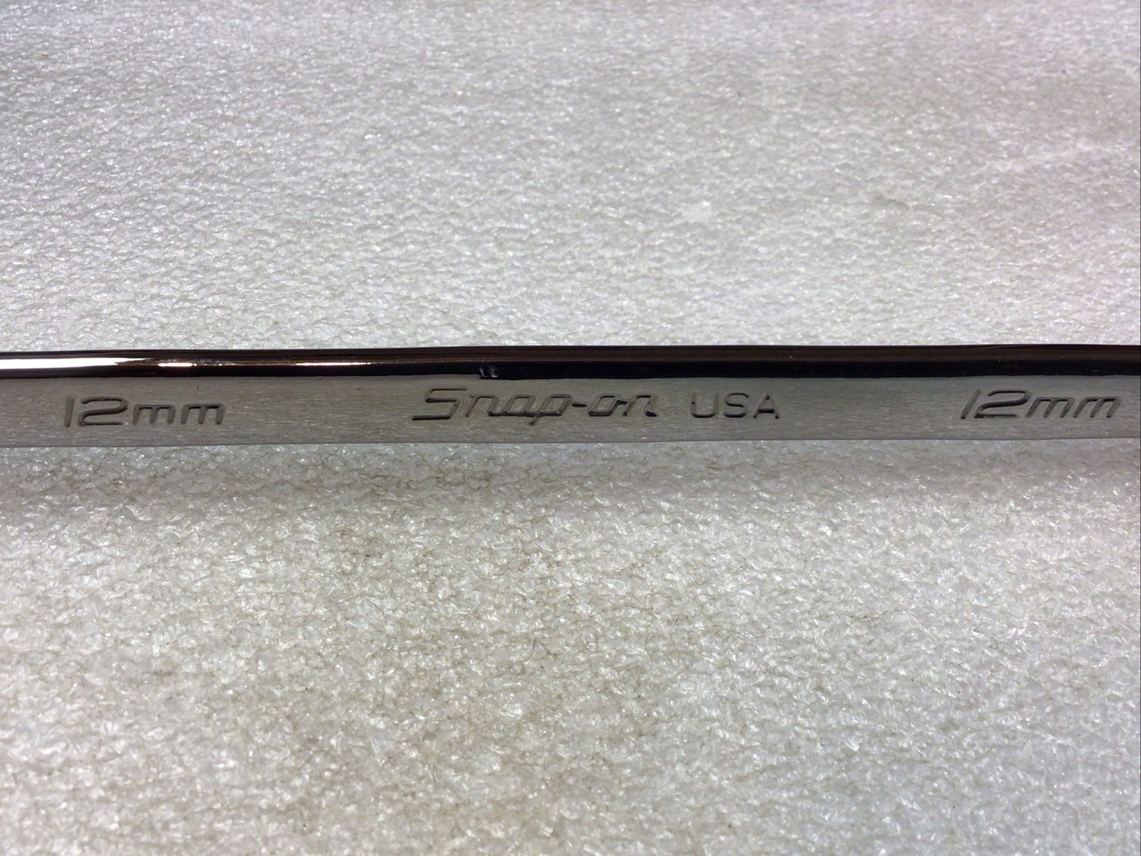 Snap On-#SOEXM12 – Metric, 12mm, Chrome 12 Pt. Flank Dr. Plus, Combo Wrench-NOS-