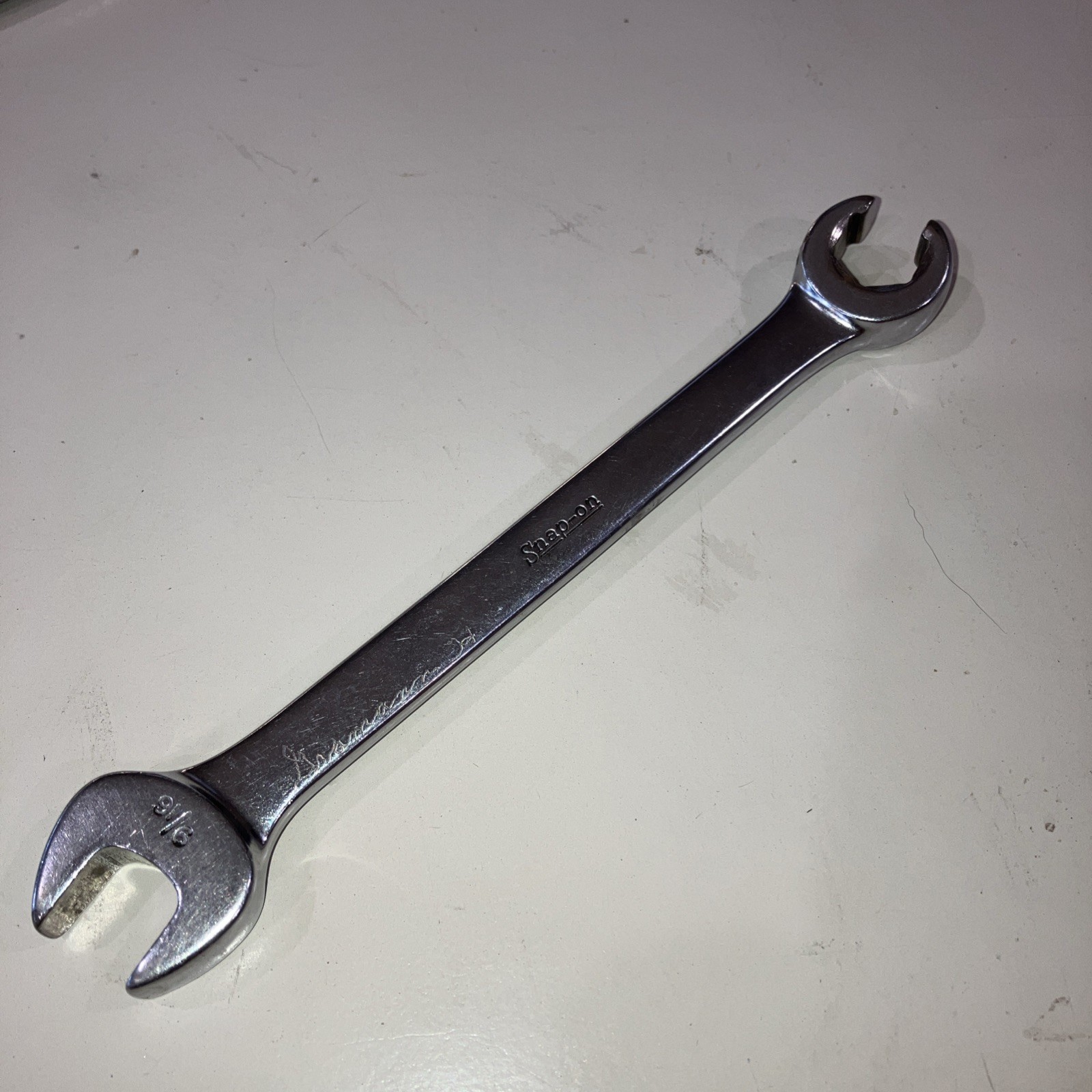 Snap-on Tools RXS18 9/16″ 6-Point SAE Open-End/ Flare Nut Wrench USA SHIPS FREE