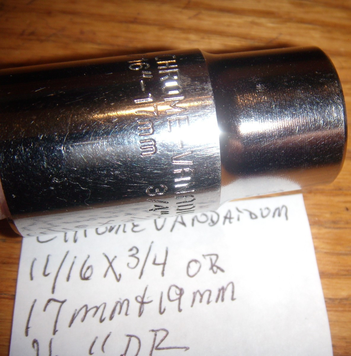 4 IN 0N 1 SOCKET 17MM X 19MM OR 11/16″ X 3/4″ 1/2» DR 6 PT. FREE SHIP
