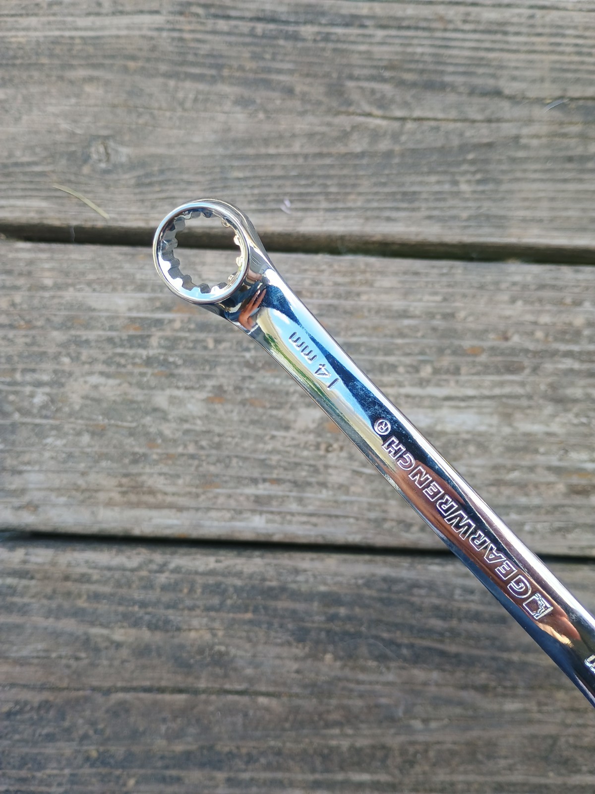 Gear Wrench 14mm Combination Wrench 12 Point Polished Chrome 7.5″ Long