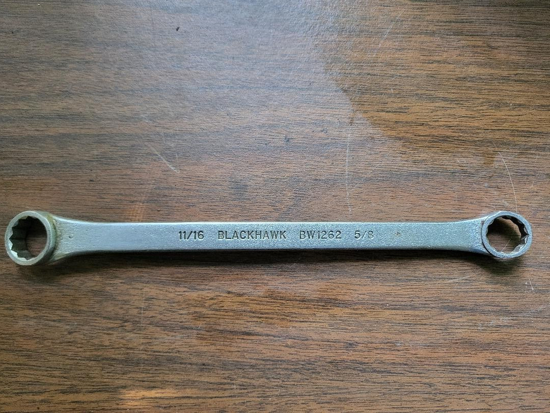 Blackhawk 11/16 5/8 Box Wrench 12 Point Combination Wrench BW1262