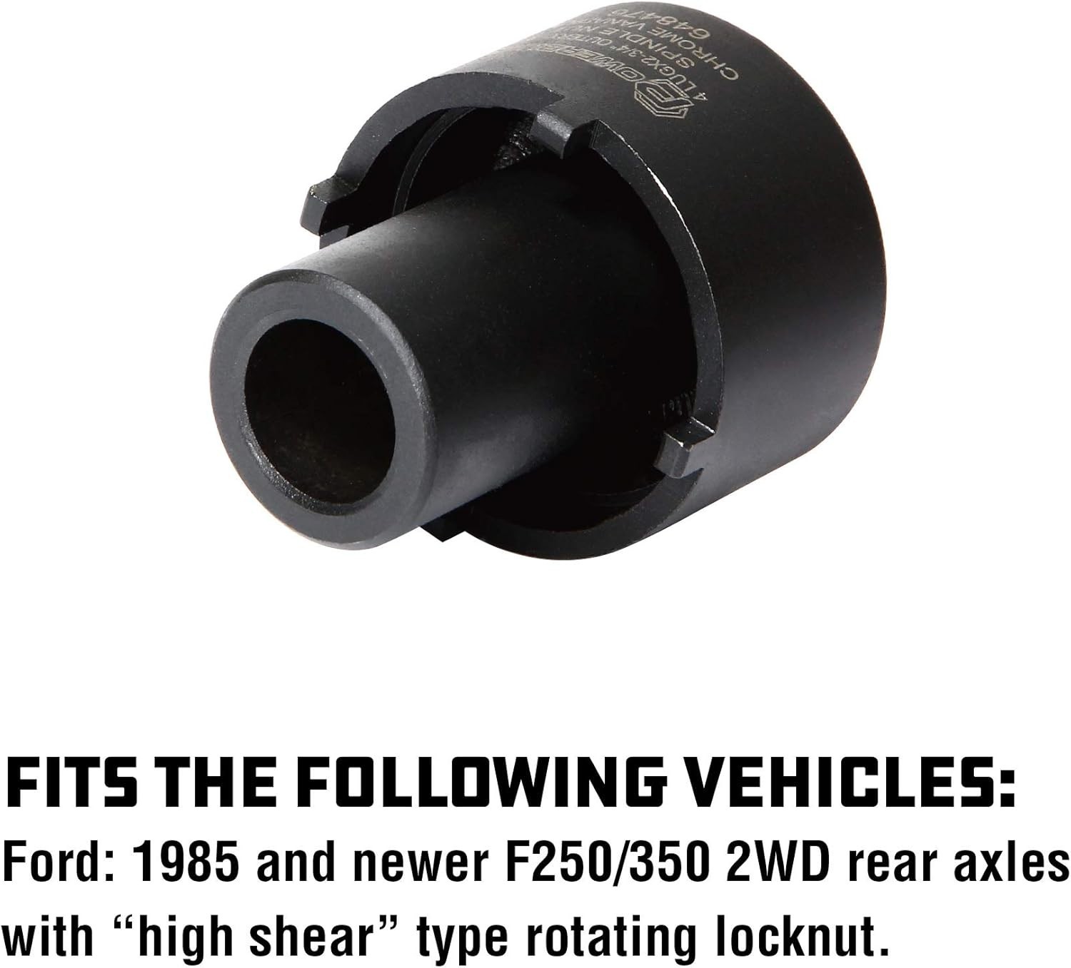 Heavy-Duty 4-Lug Spindle Nut Socket for Ford F250/350 – Chrome Vanadium