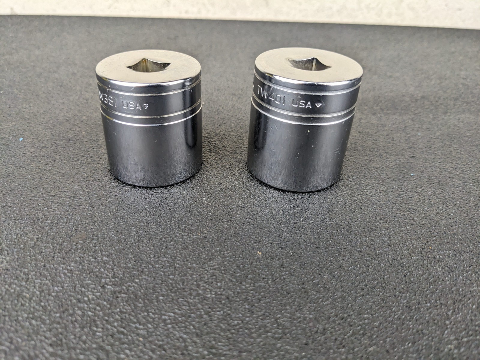#bo270 Snap-on Tools USA NEW TW381 TW401 1/2″ Drive SAE 6pt Chrome Sockets