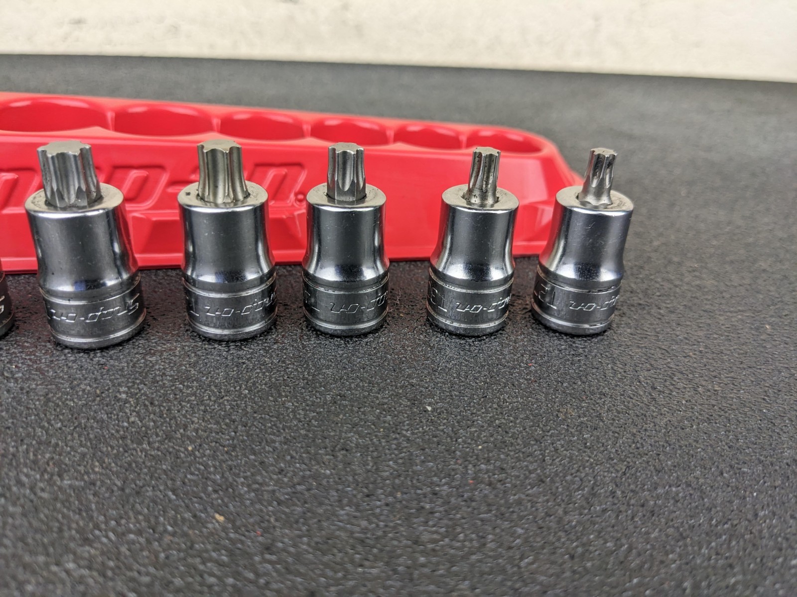#bp419 Snap On 7pc 3/8″ Drive Stubby Torx Socket Driver Set T27-T55 207EFTXYSE