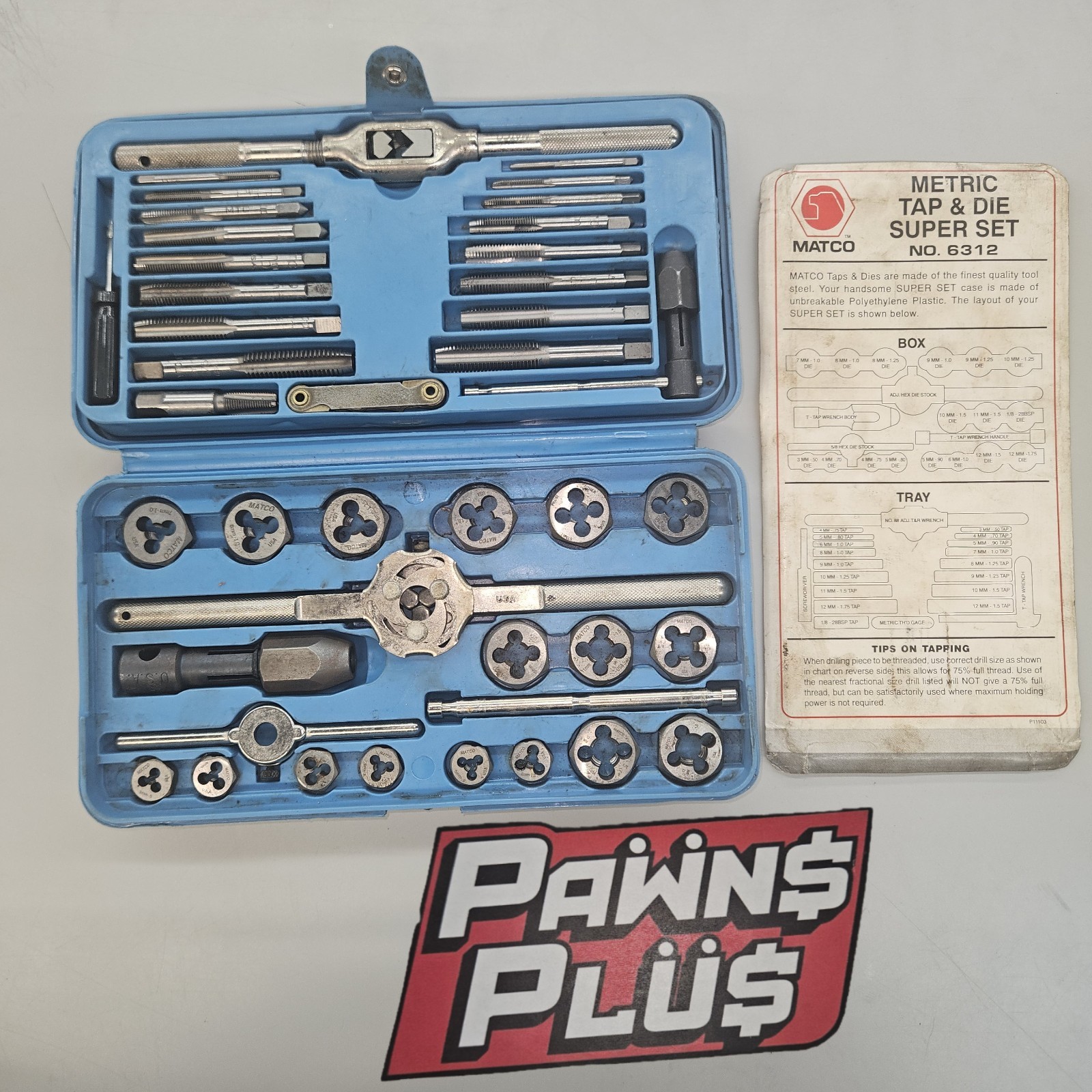 Matco Metric 6312 Tap and Die Super Set – Complete Set