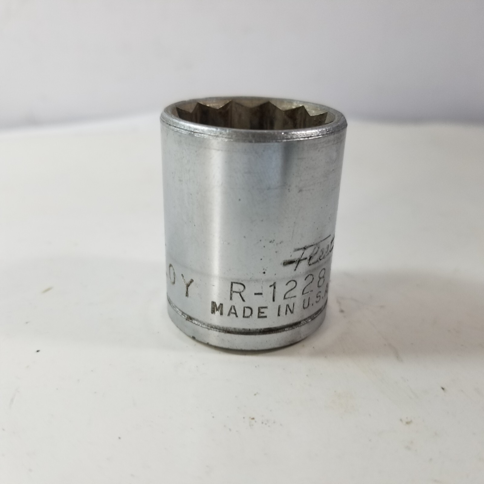 Fleet SAE Socket 7/8″, 12 point, 1/2in drive. R-1228 Made in USA
