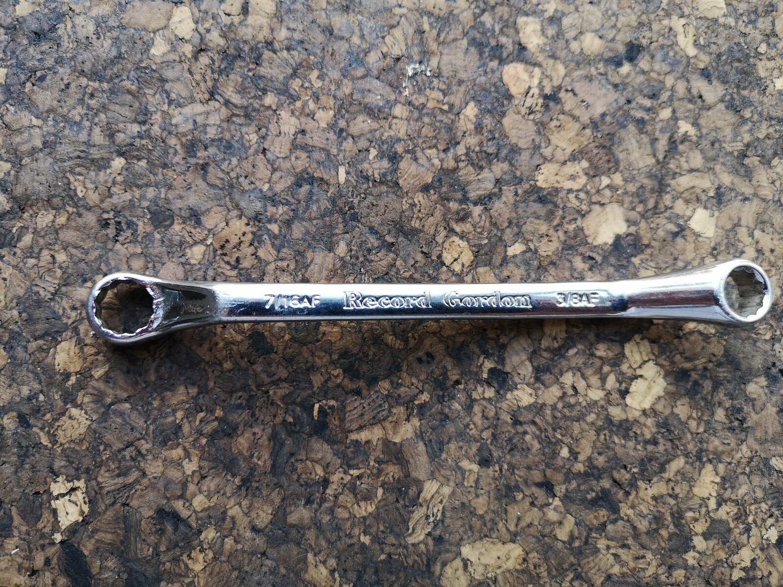 Record Gordon Spanner 7/16.3/8ring spanner