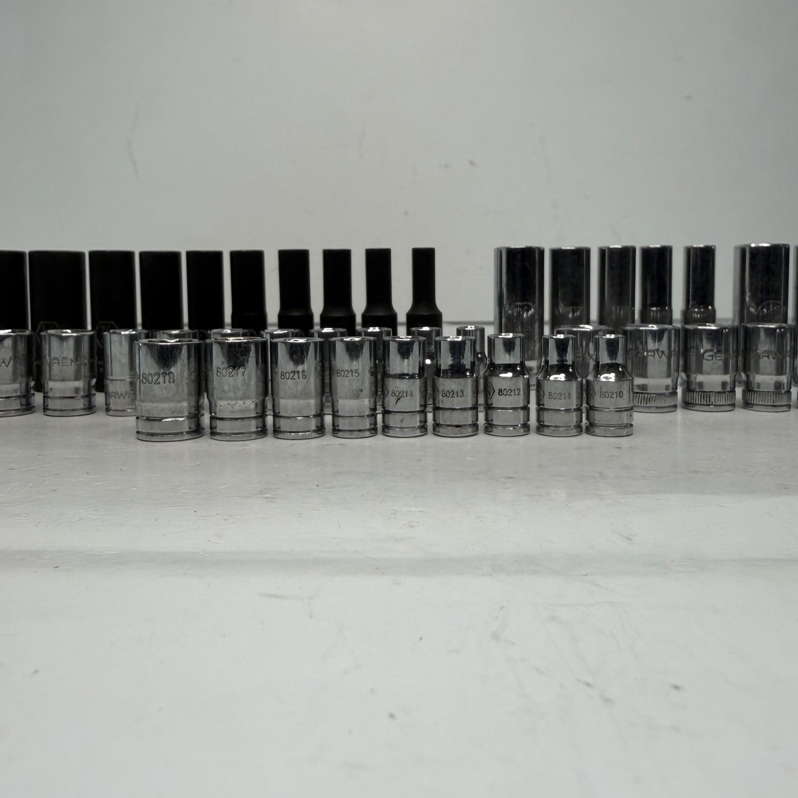 GearWrench 1/4” Drive Ratchet Socket Set 51Pc SAE Metric Impact Deep Standard