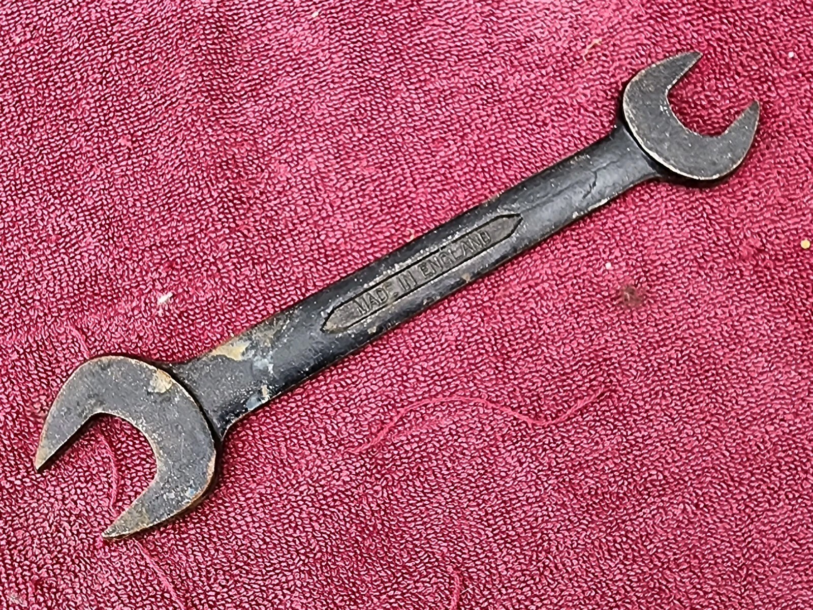 TW Superslim Double Open Ended Spanner 11/16AF x 13/16AF, England