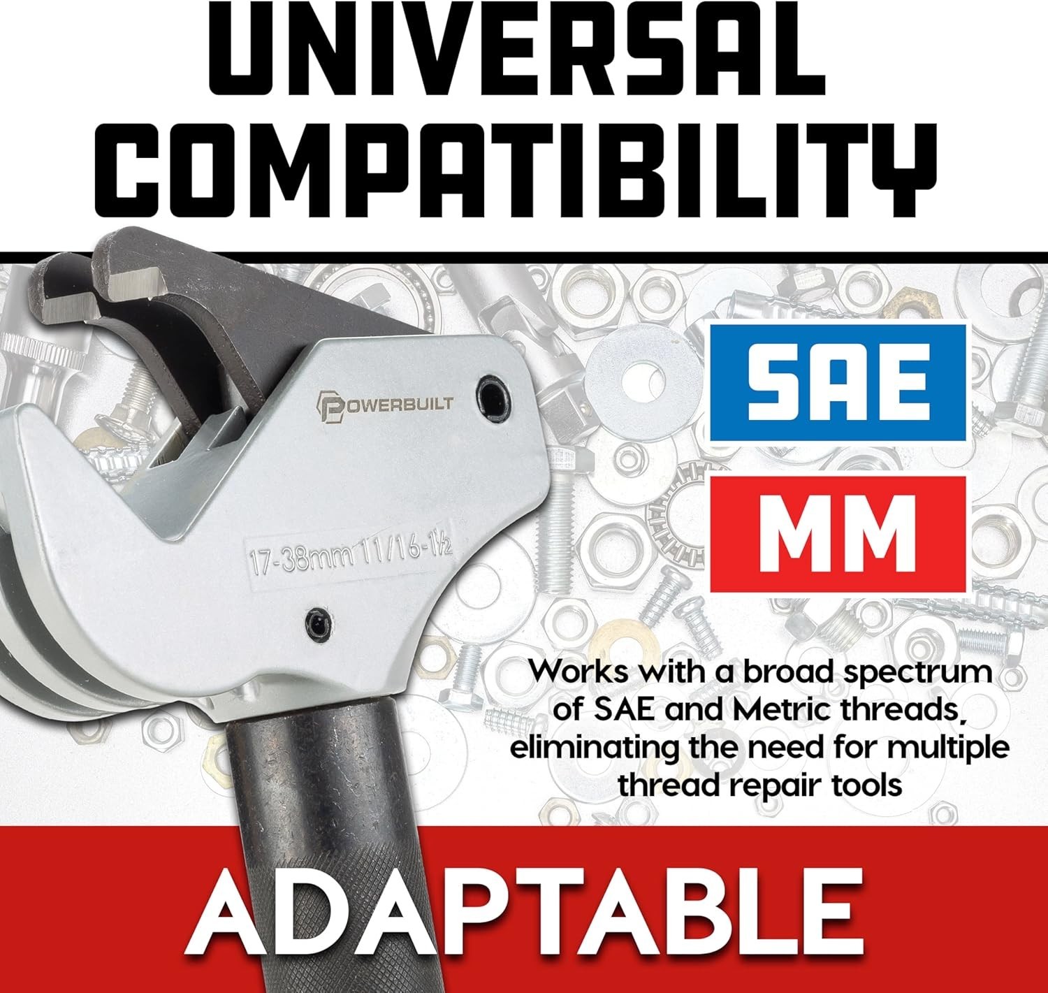 Universal Thread Repair Tool for SAE & Metric – Quickly Fix Damaged Threads