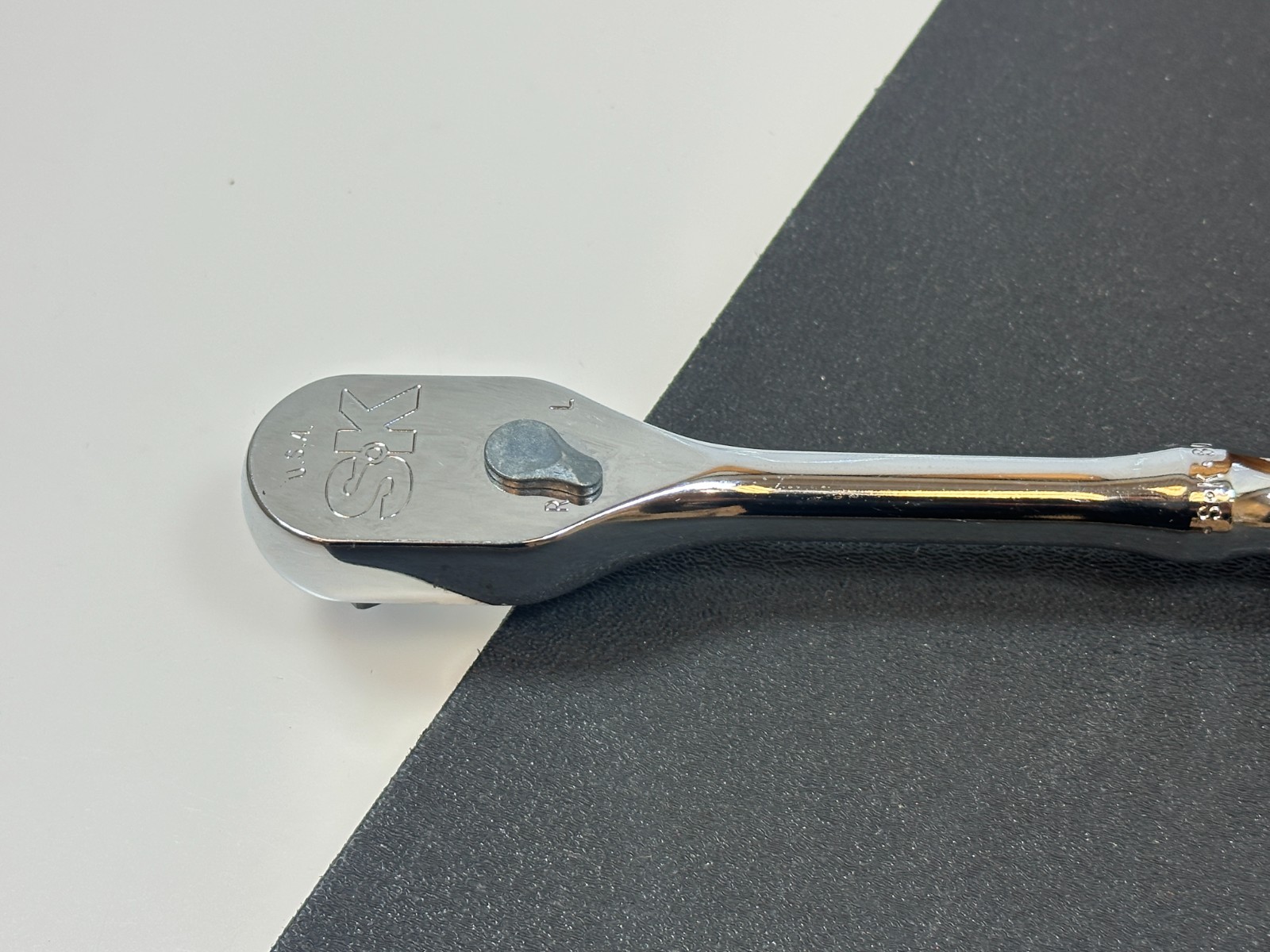 🇺🇸 NEW SK Tools USA 80200 3/8″ Drive LP90 Teardrop Ratchet Polished Chrome NOS