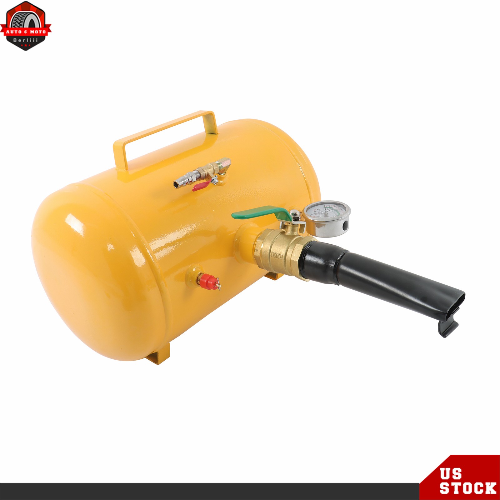 Yellow 5 Gallon Heavy Duty Air Tire Bead Seater Blaster Seating Tool 145 psi