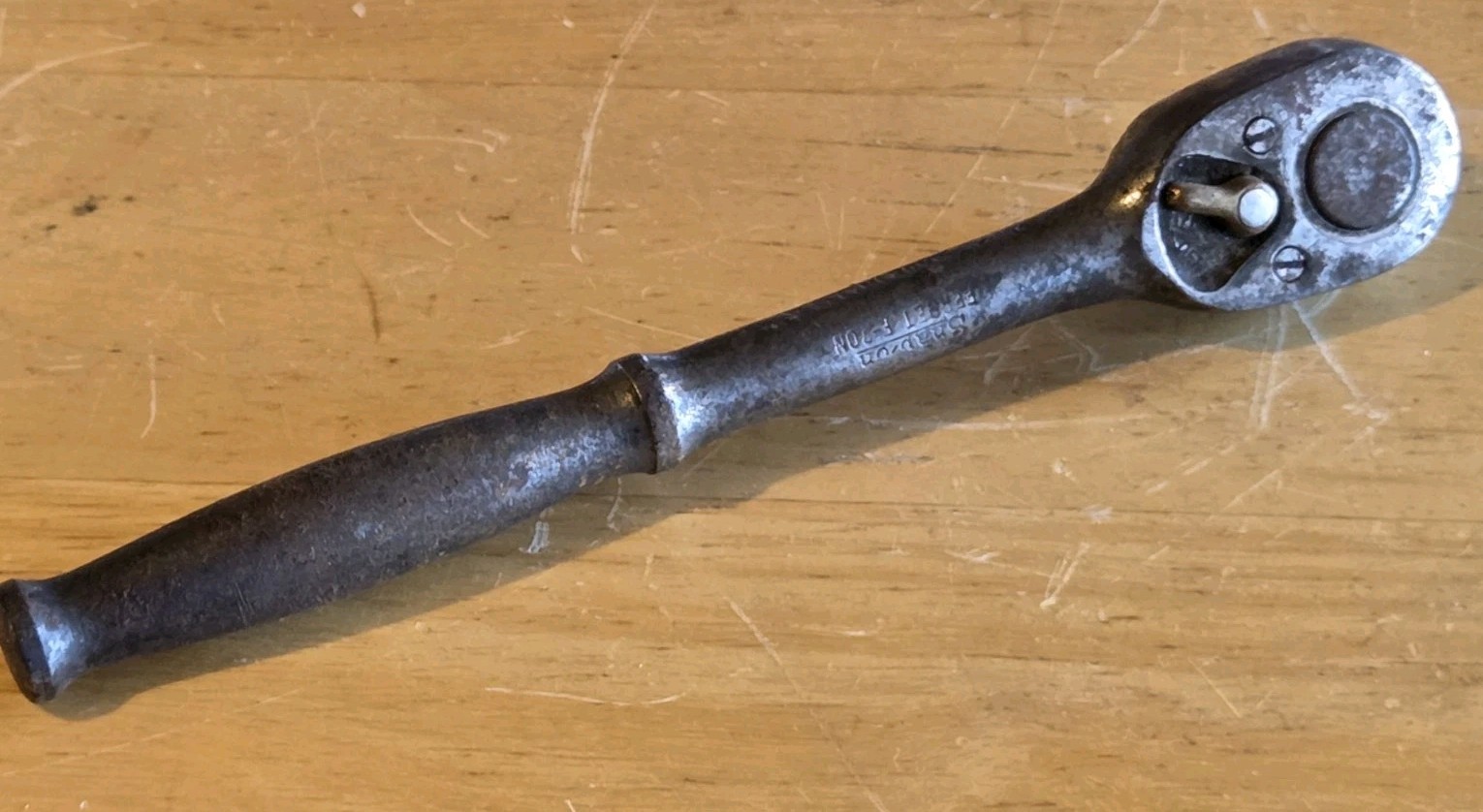 Vintage Snap On 3/8in Drive Ratchet Ferret F70N Old Mechanic Tool MADE IN USA