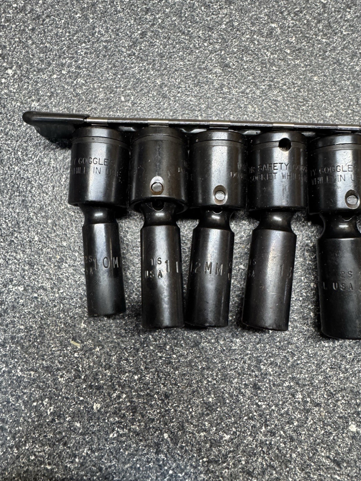 Cornwell 3/8 Metric Impact Swivel Socket Set 10 Piece USA Made