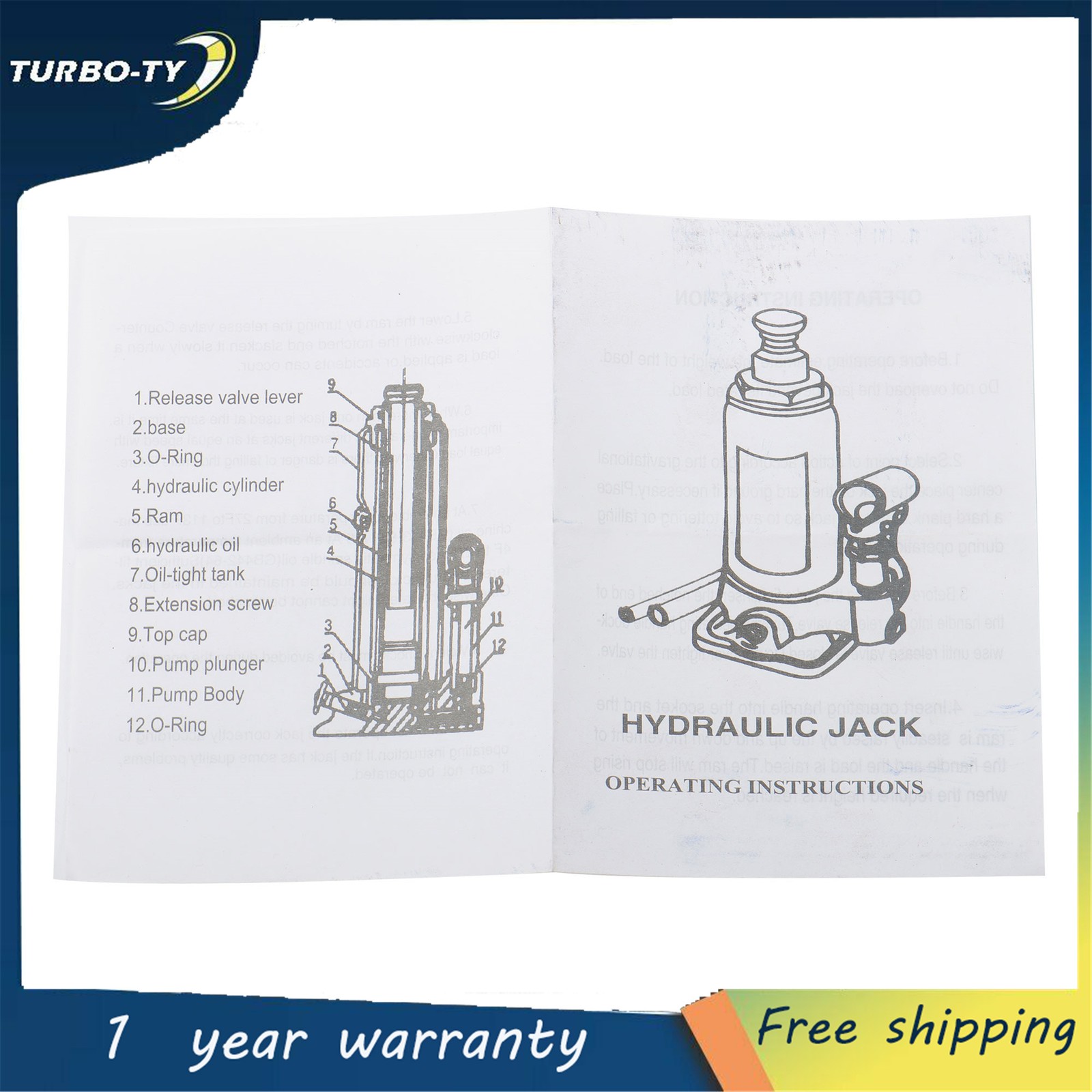 Welded Hydraulic Car Bottle Jack for Auto Repair and House Lift 10 Ton