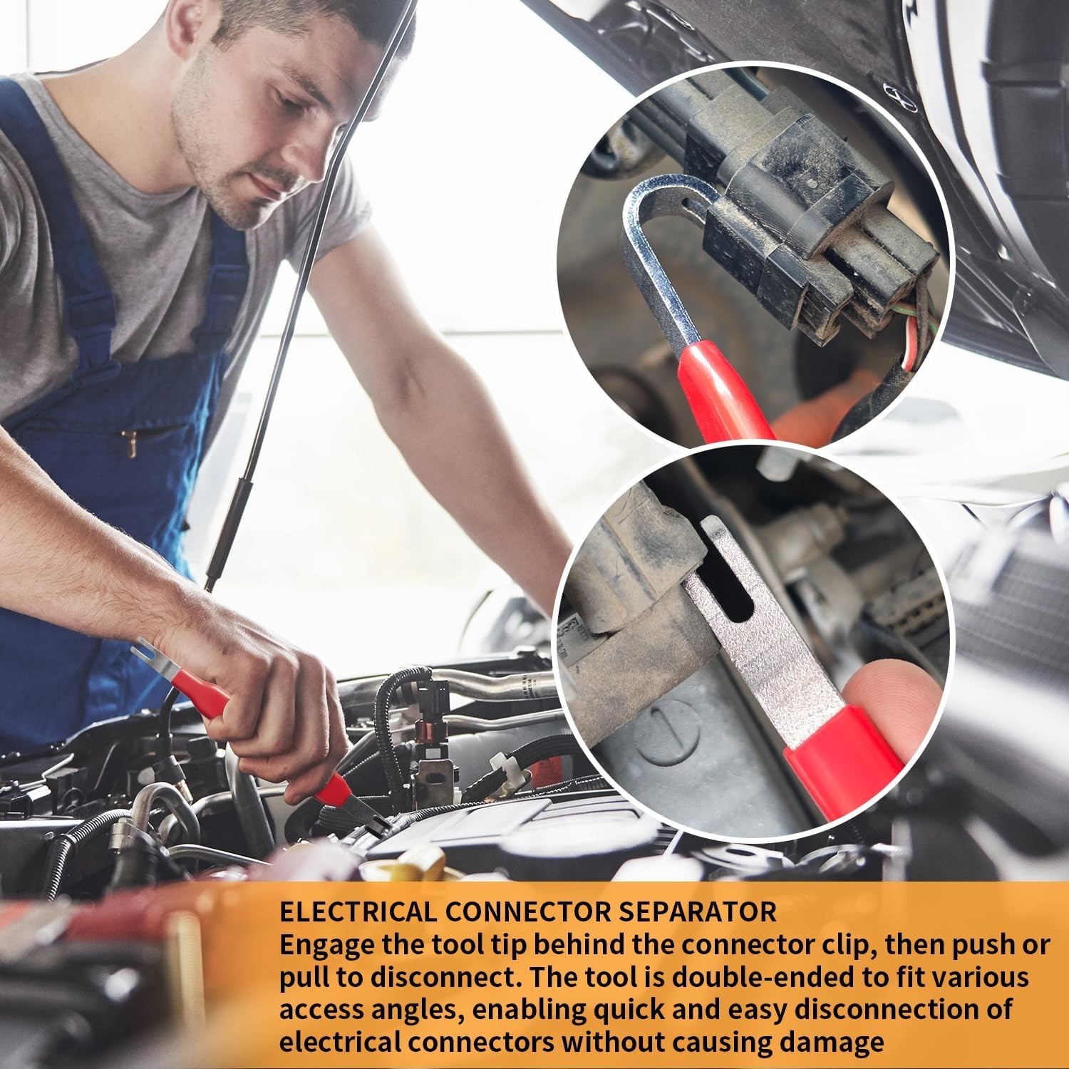 Electrical Disconnect Pliers 60° Automotive Electrical Connector Separator