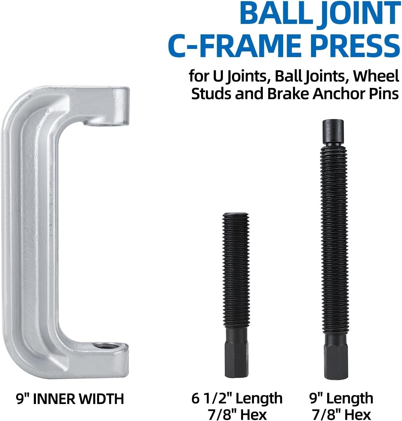 8milelake C Frame Ball Joint Press Kit for U Joints Wheel Stud Brake Anchor Pins