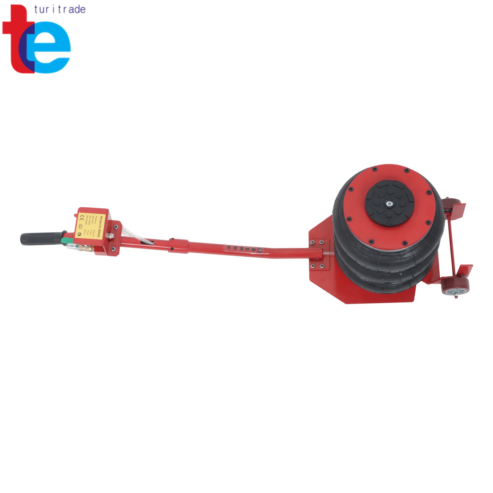 Triple Bag Air Jack 3 Ton/6600 lbs Pneumatic Jack for Car SUV Lifting RED