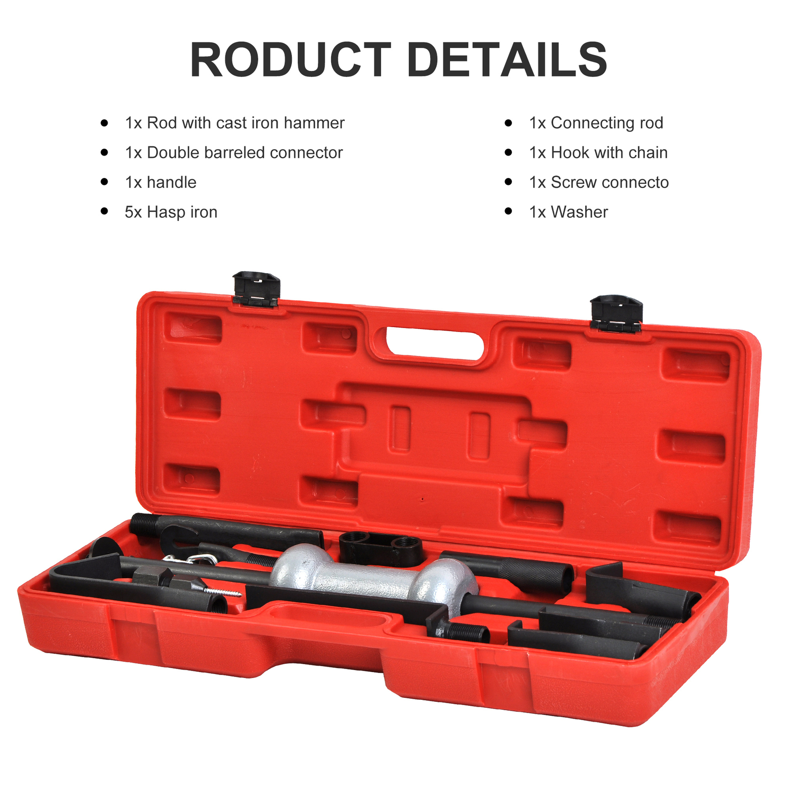 SLIDE HAMMER DENT PULLER 13# 13PC SET AUTO BODY DENT REPAIR BEARING AXEL REMOVER