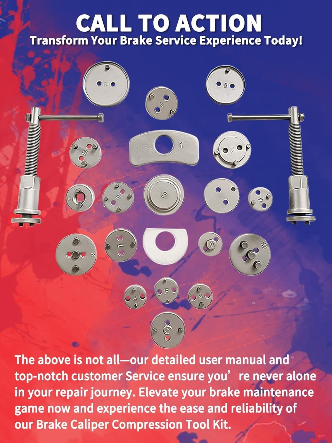 24PCS Universal Kit de Herramienta Para Frenos Piston de Frenos Brake Auto Carro
