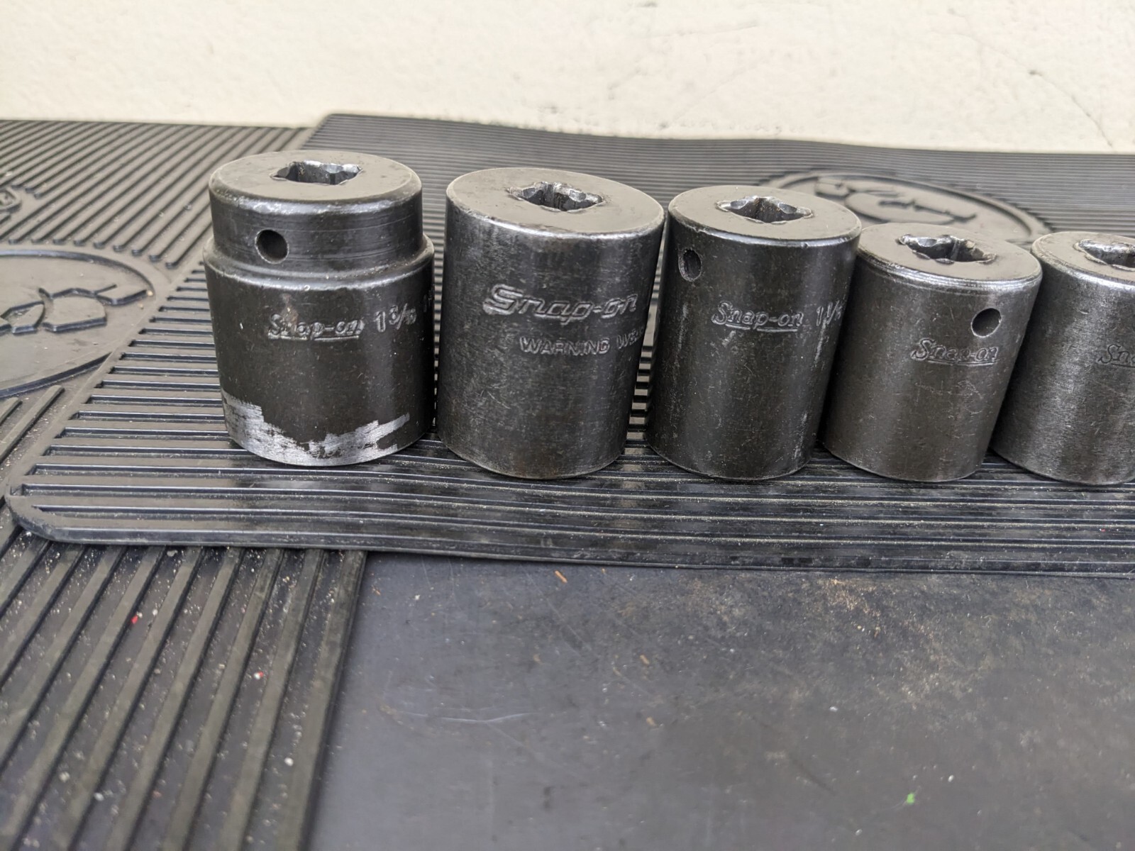 #bg155 Snap-On 14pc 1/2″ Drive 6pt SAE Shallow Impact Socket Set