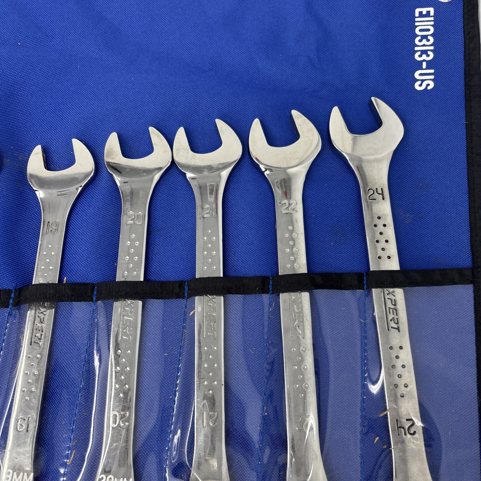 Expert Tools E110313- US 17 Pcs Metric 12 Pt Combination Wrench Set W/ Pouch
