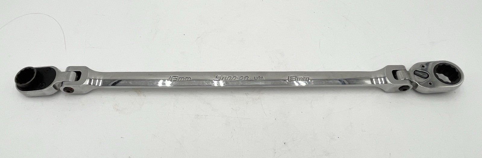 Snap-On XFRRM1618 12pt Metric Double Flex Reversible Ratcheting Box Wrench