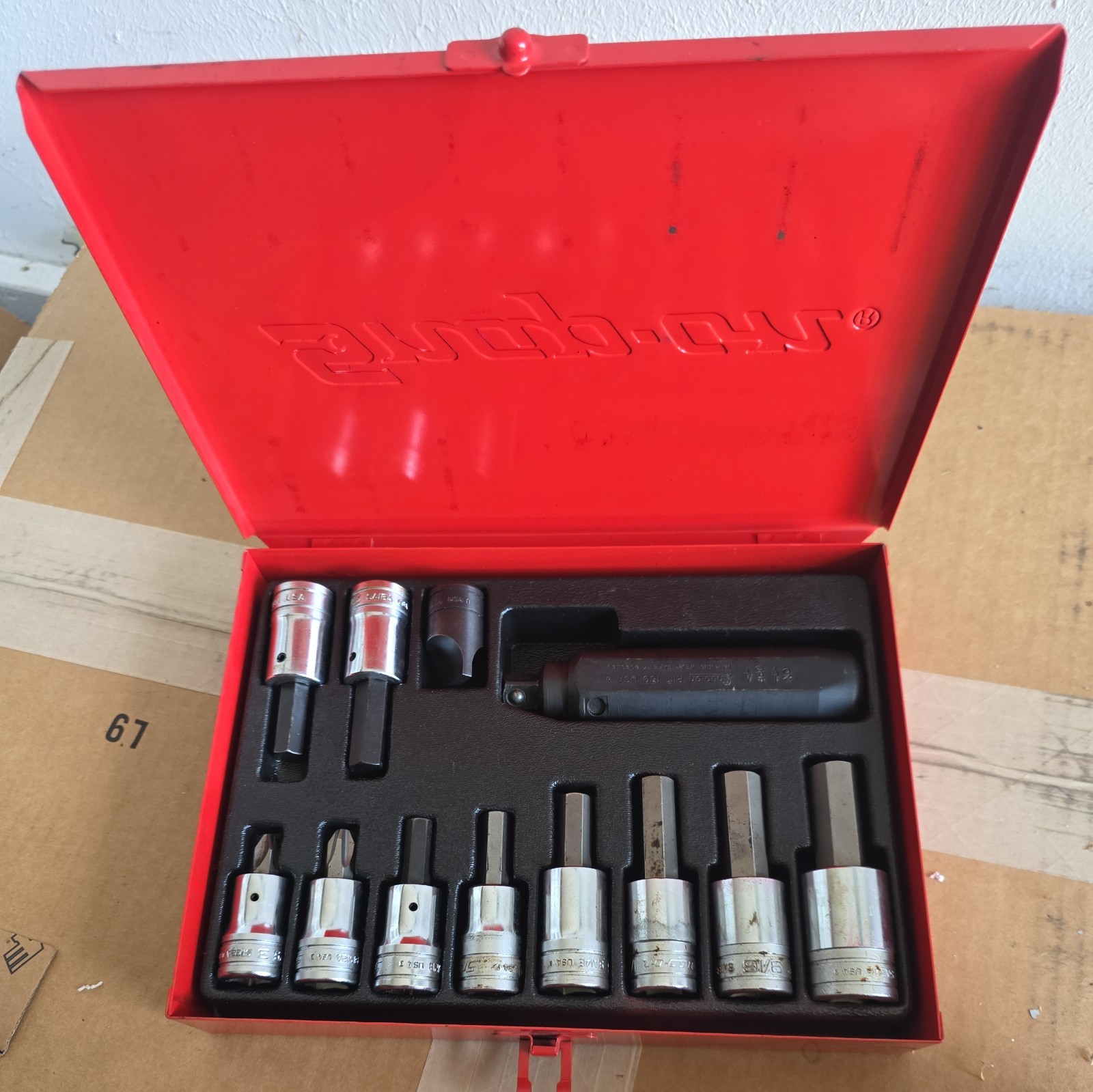 Snap-On 12pc Impact Driver Set – 1/2″ Drive – PIT3120EB – PIT160 (SEE PICS )
