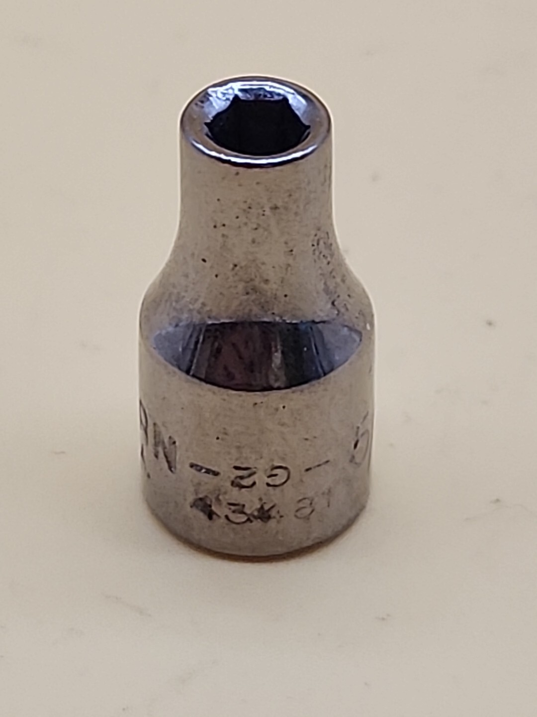 Craftsman Vintage NEW 5/32″ 6 Point 1/4″ Drive Shallow Socket G2-43481 USA