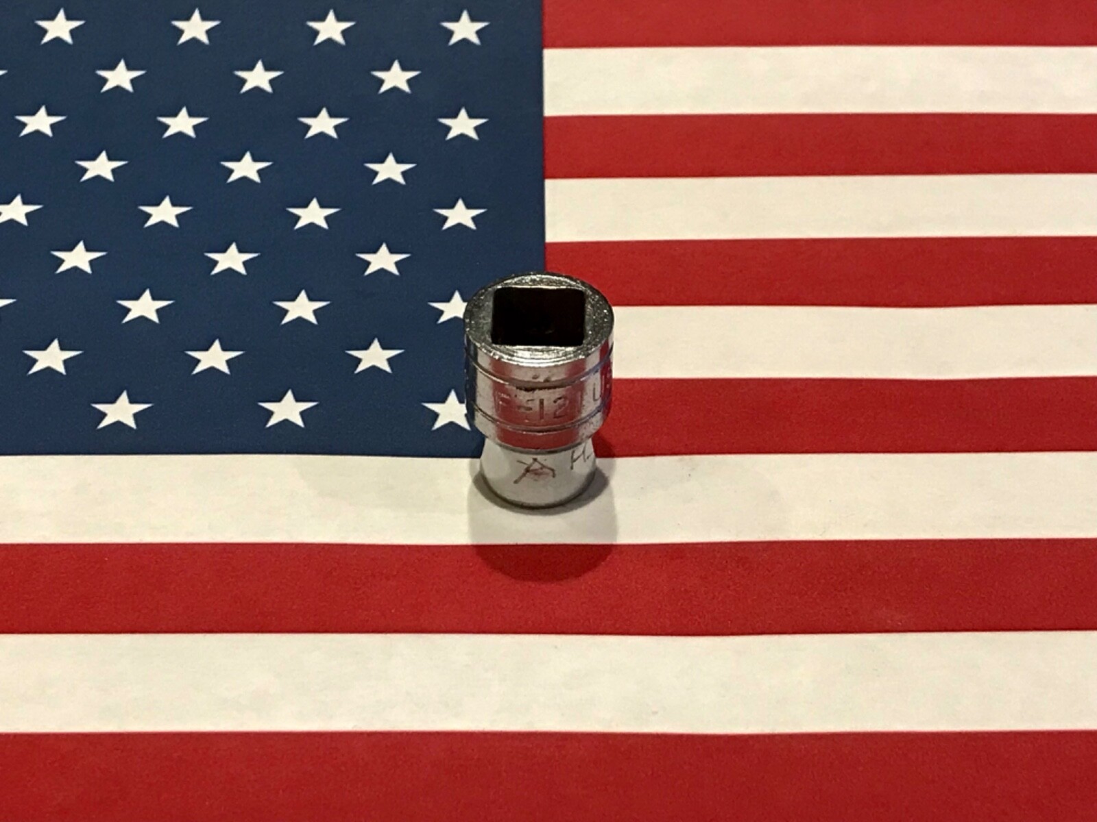 1958 Vintage Snap-on 3/8″ Shallow Socket, 12 Point, 3/8″ Drive, F 121 USA 🇺🇸