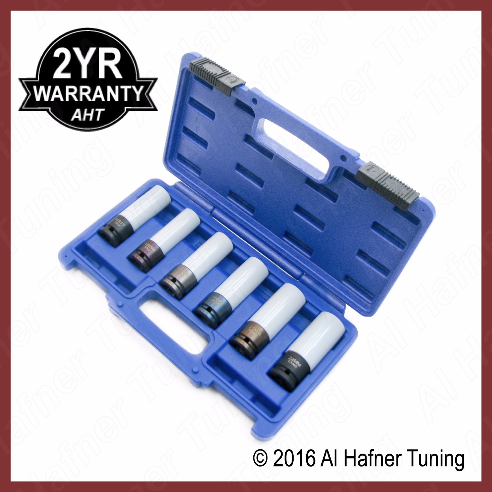 BMW Mercedes AMG 6 piece hexagonal impact socket set