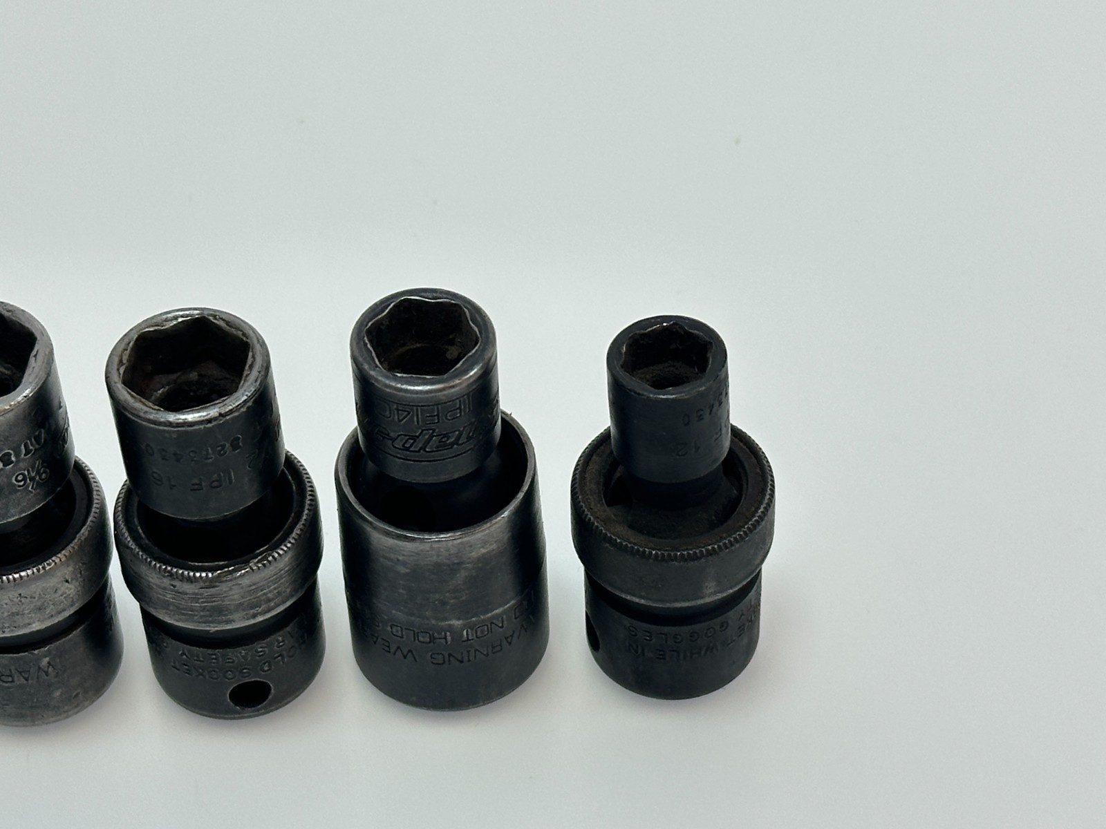 🇺🇸Snap-on Tools USA 7pc Swivel Impact Socket Set 3/8 Dr SAE 3/8-3/4, IPF 12-24