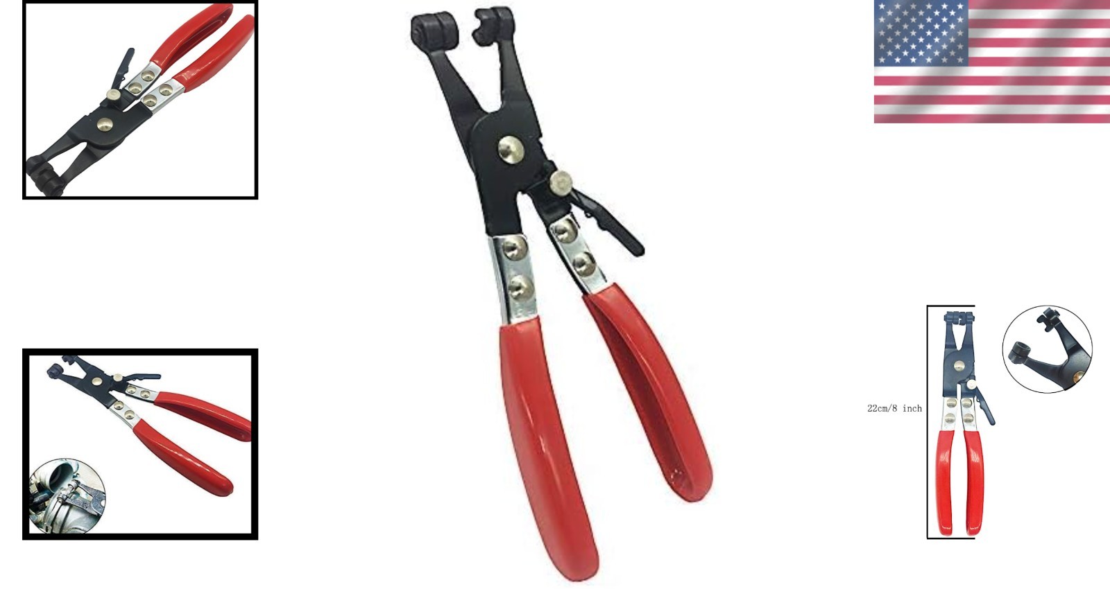 Professional Hose Clamp Pliers – Swivel Tip, Carbon Steel, Heavy-Duty Tool