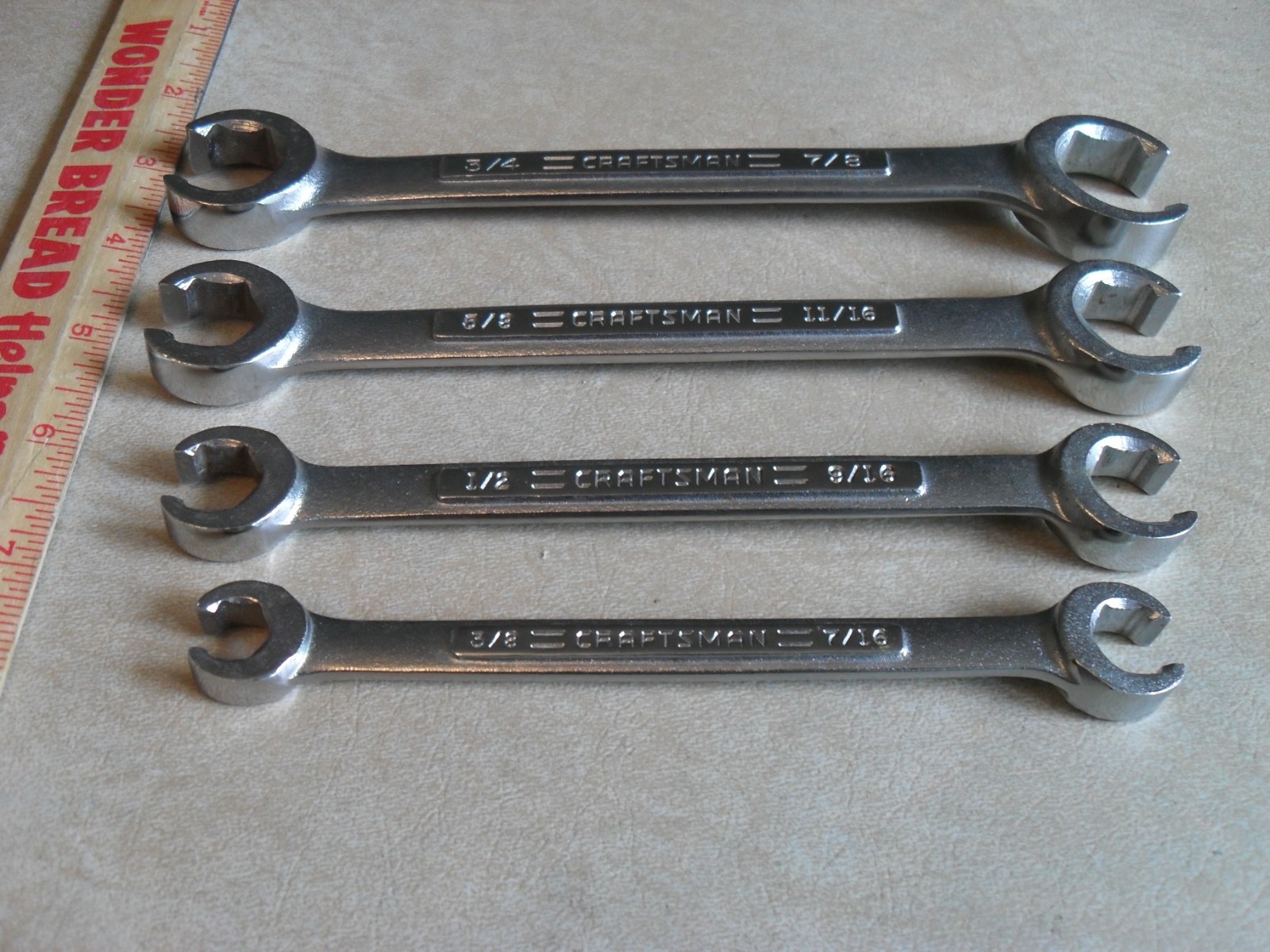 Craftsman USA Flare Nut Wrench Set – 3/8″ 7/16″ 1/2″ 9/16″ 5/8″ 11/16″ 3/4″ 7/8″