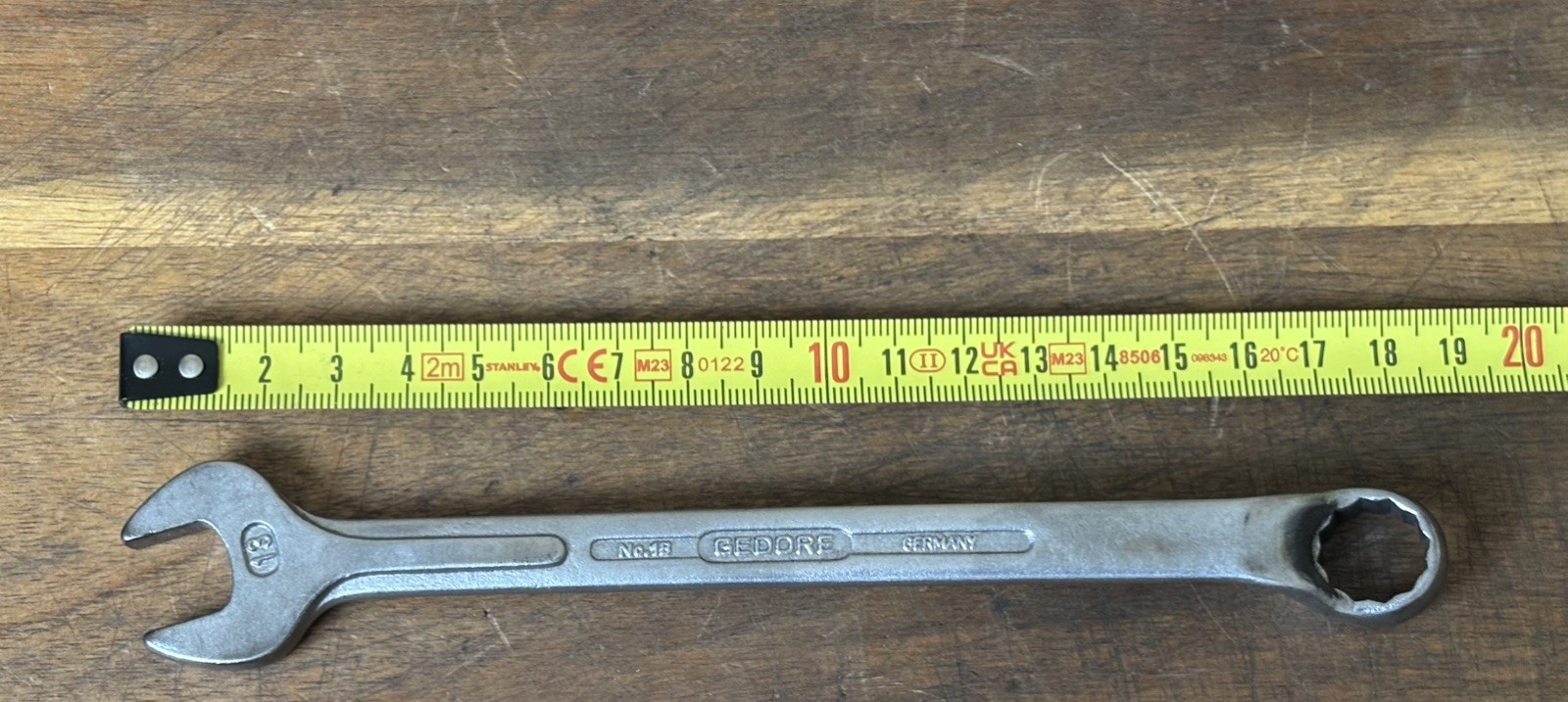 GEDORE No1B – 13mm metric – Cranked Combination Spanner . High Quality German