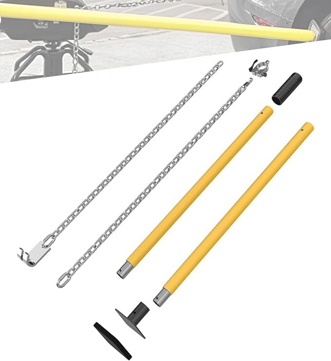 Auto Body Alignment Bar w/Chain Repair Tool for Bumper Hood Panel Deck & Bracket