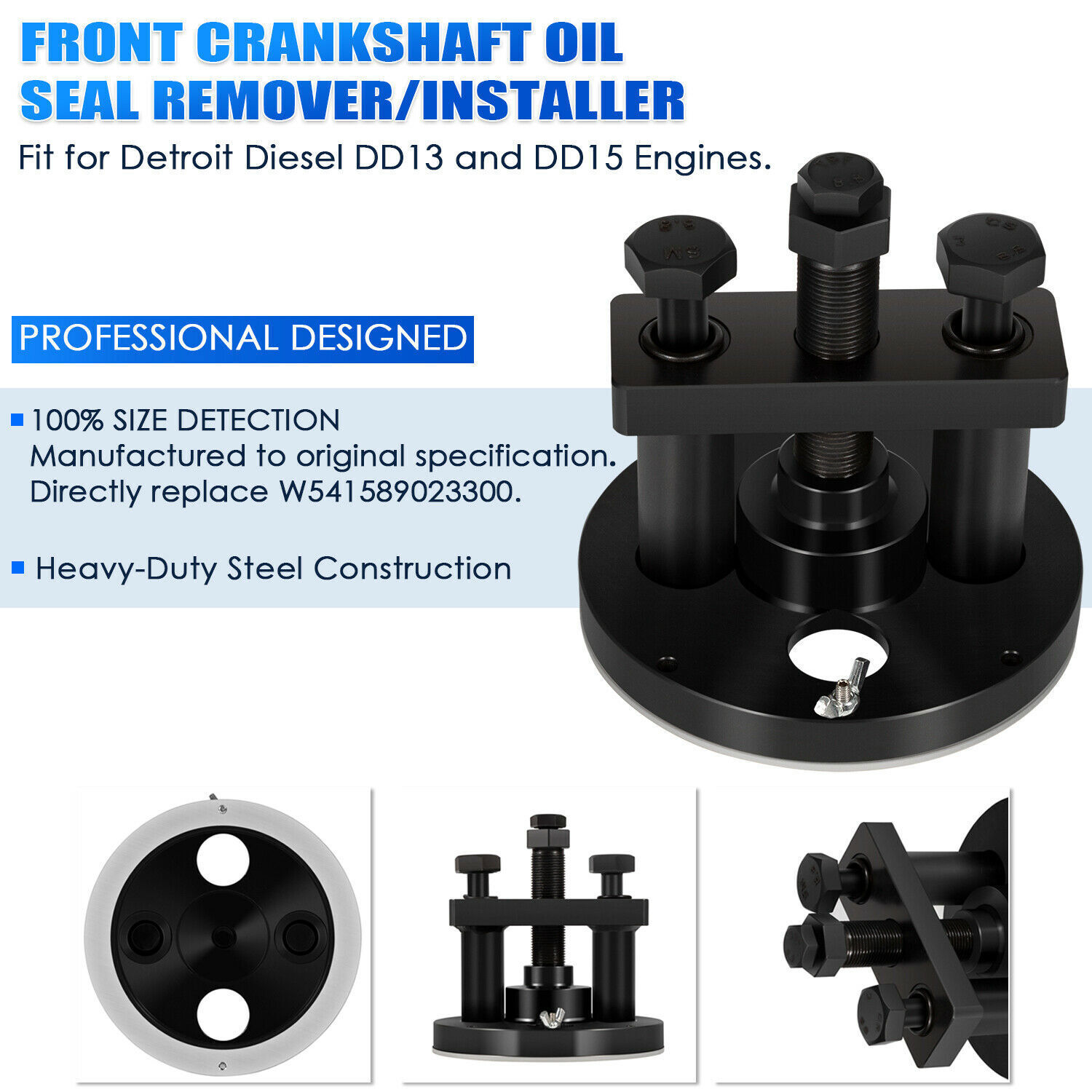 W541589023300 for Detroit DD13 DD15 Front Crankshaft Seal Remover/Installer Tool