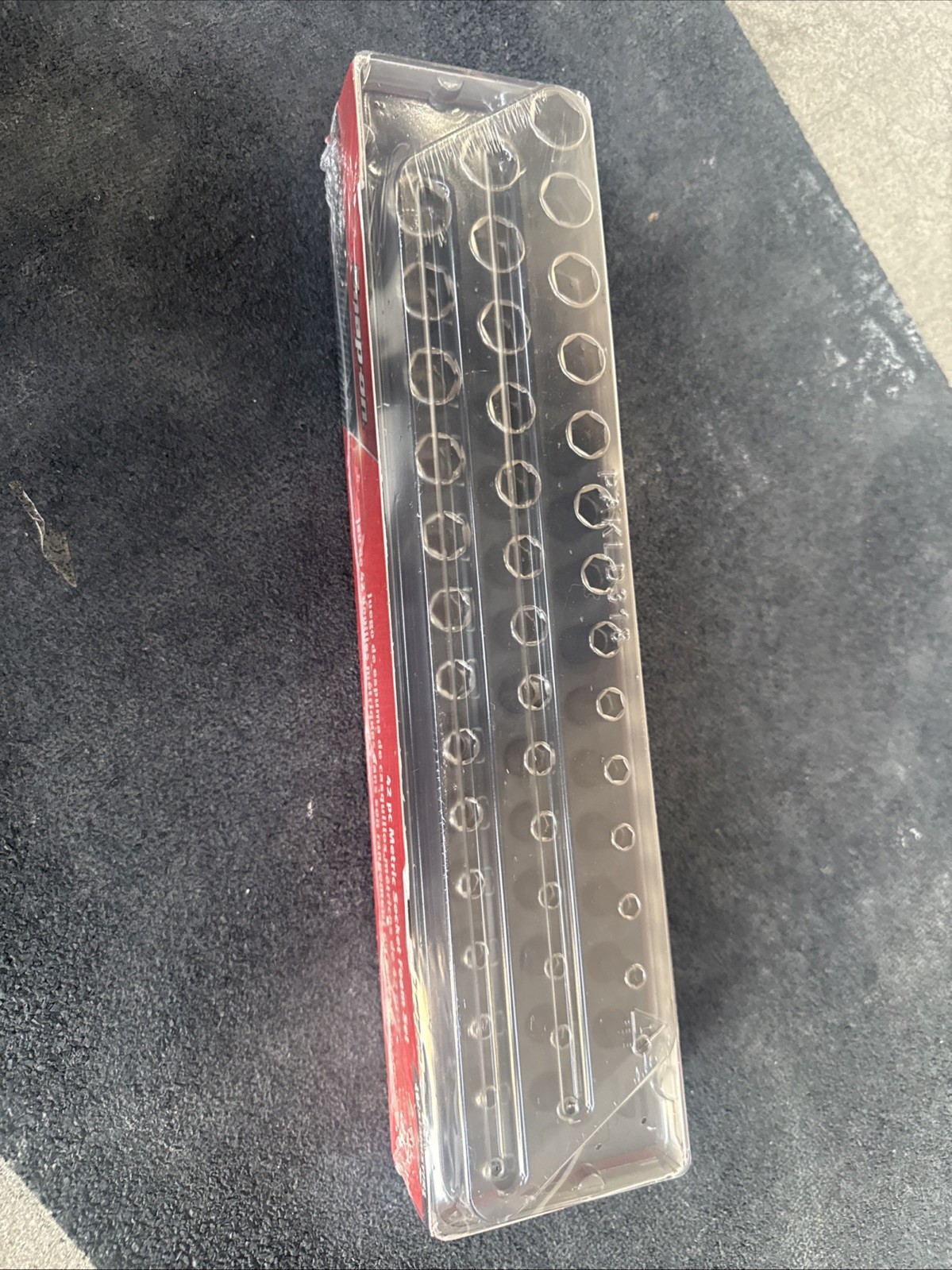 For Snap-on 42 PIECE 1/4″ Drive 6-Point Metric Socket Set with Red PRO-FI Foam