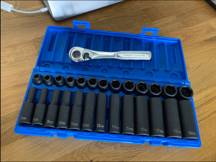 New 3/8″ Drive 26pc Deep Metric Socket Set (1226M) Master Kit