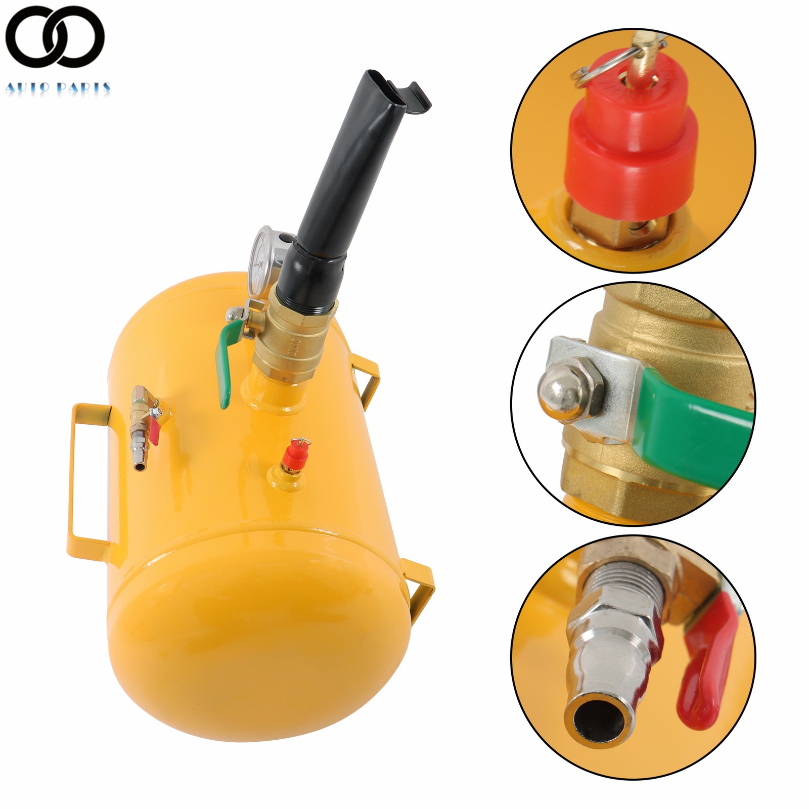 Yellow 5 Gallon Heavy Duty Air Tire Bead Seater Blaster Seating Tool 145 psi