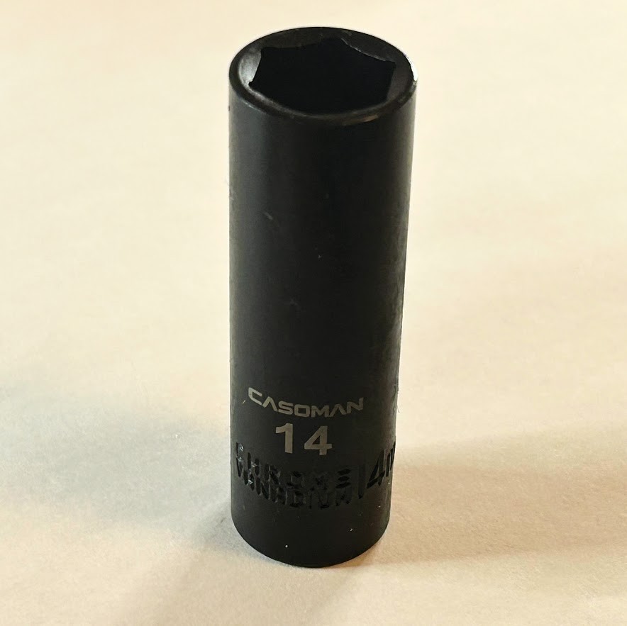 Casoman 14 mm x 3/8″ Dr Deep Impact Socket 6 Point Free USA Shipping