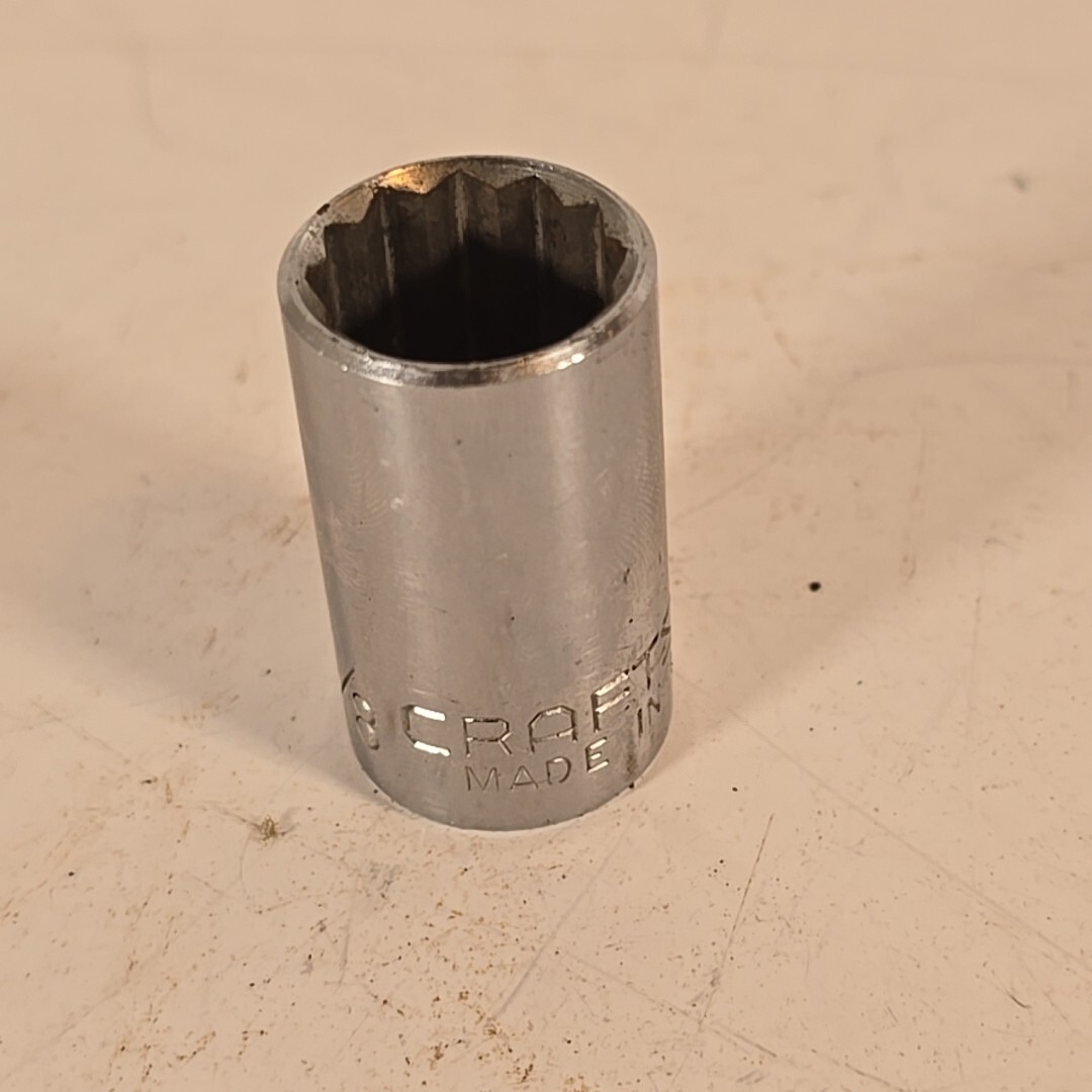 Craftsman 47508 3/4″ 12 Point 1/2″ Drive Shallow Polished Chrome Socket