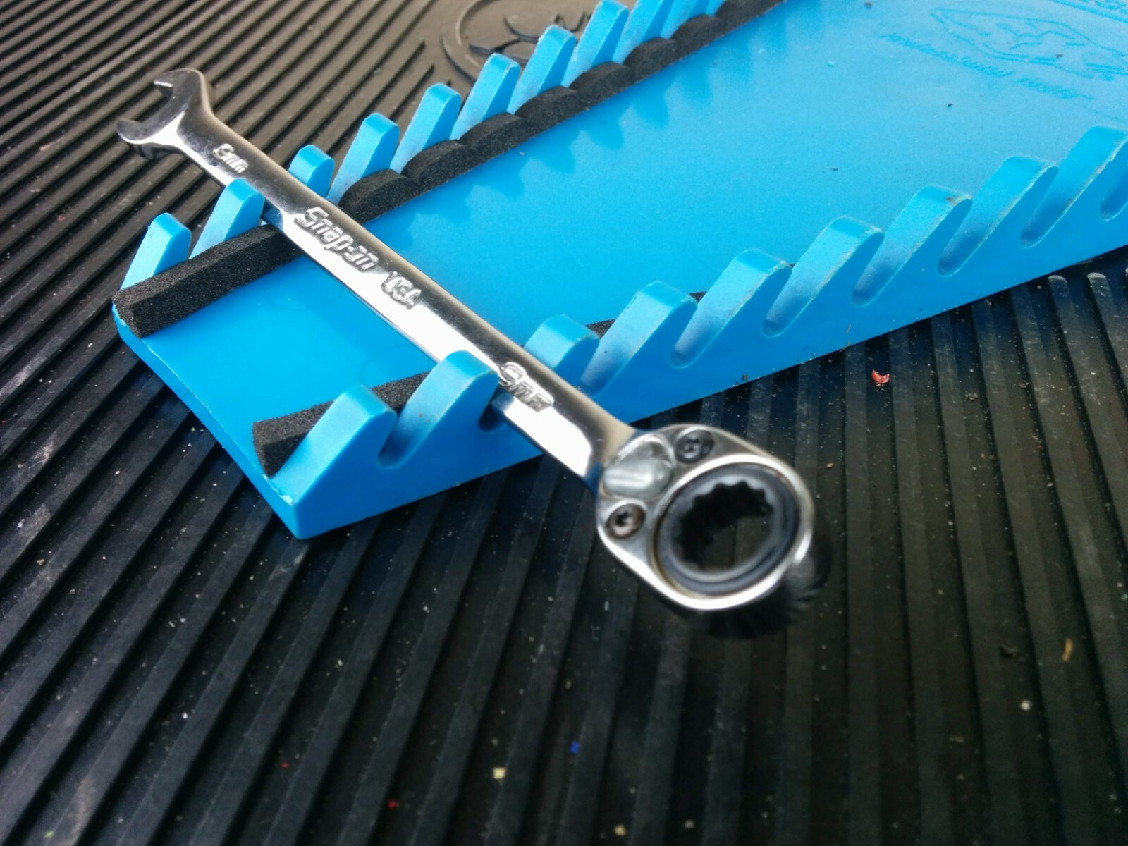 #aj588 NEW! 2019 Snap-on 9mm Metric Flank Drive Plus Ratcheting Wrench SOXRRM9