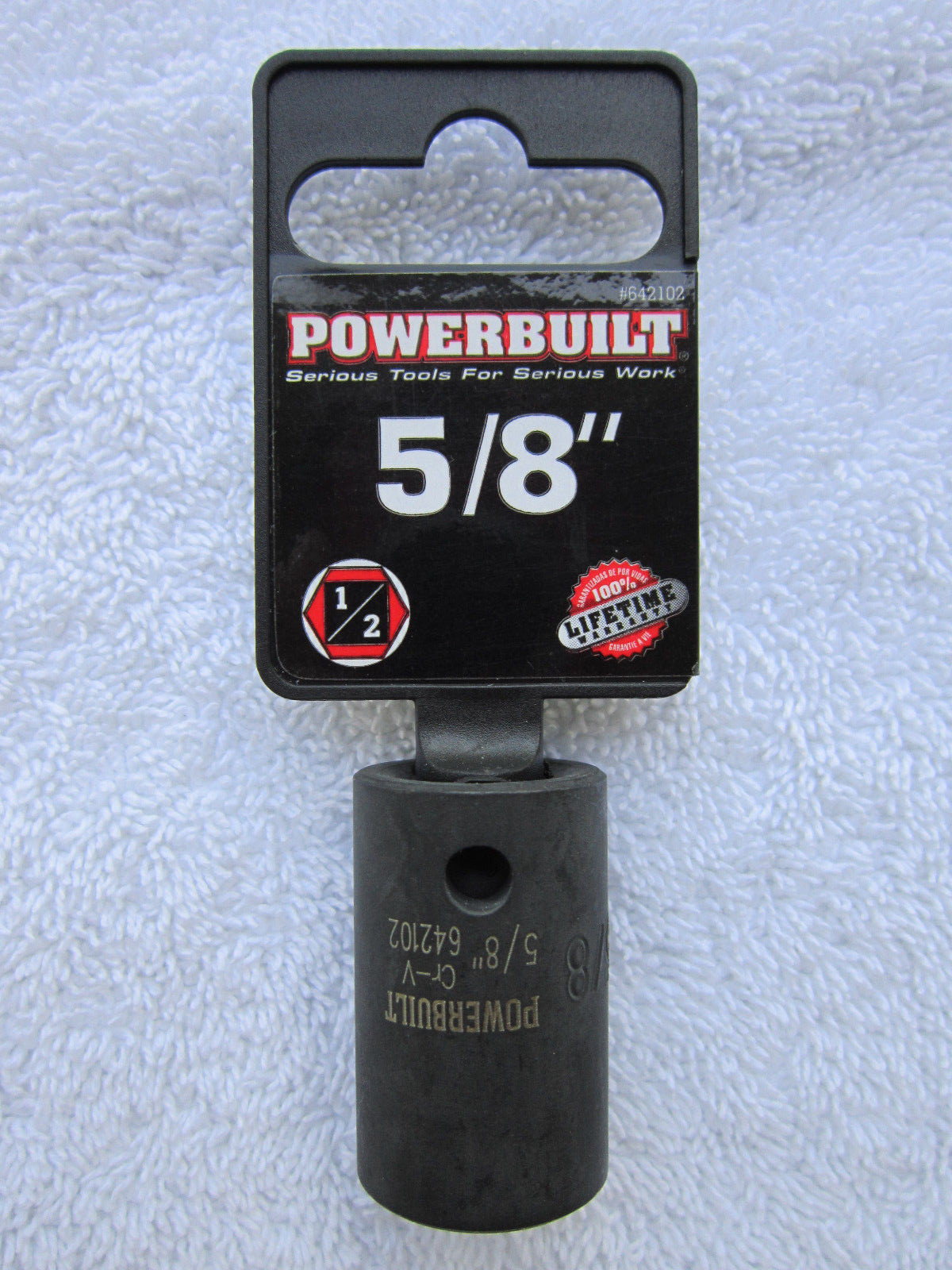 PowerBuilt – (Size: 5/8″) 6-Point Impact Socket [1/2 Inch Drive] **NEW**