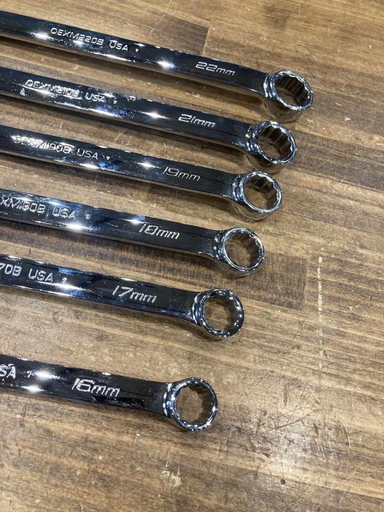Snap-on OEXM220B – OEXM160B Metric Wrenches 6 Piece Set [Used]